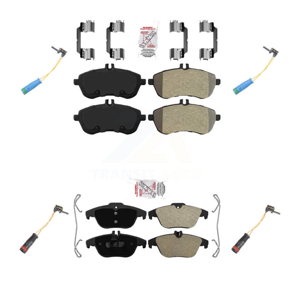 AmeriBRAKES - KNW-100317 - Front and Rear Disc Brake Pad Kits