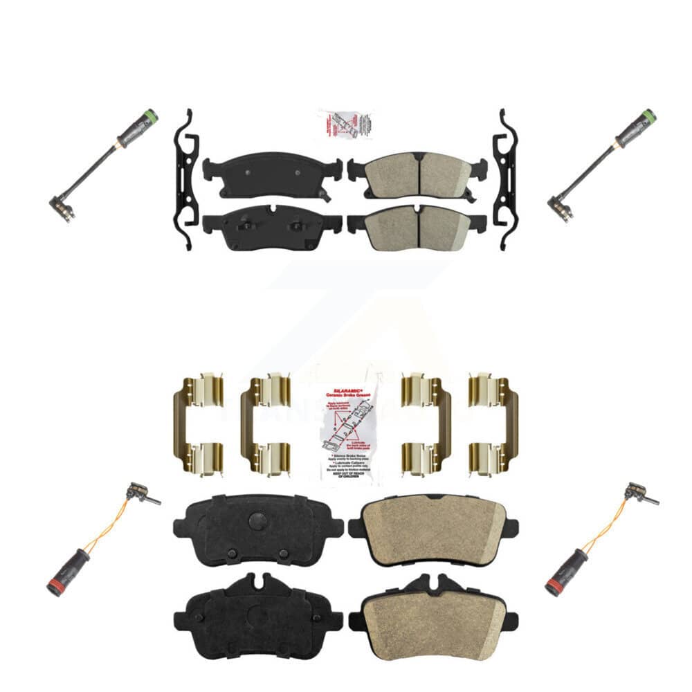 AmeriBRAKES - KNW-100327 - Front and Rear Disc Brake Pad Kits