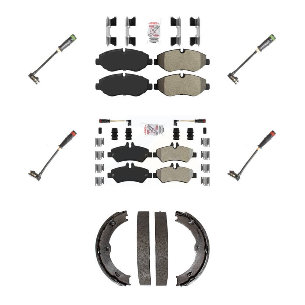 AmeriBRAKES - KNW-100518 - Front and Rear Disc Brake Pad Kits