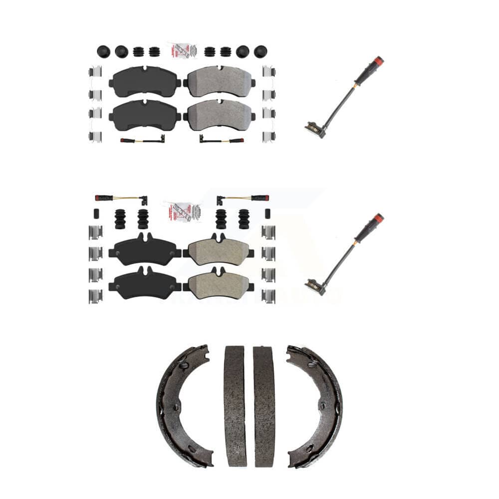 AmeriBRAKES - KNW-101175 - Front and Rear Disc Brake Pad Kits