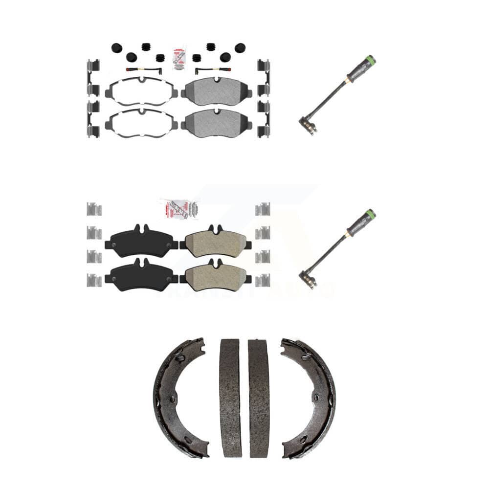 AmeriBRAKES - KNW-101182 - Front and Rear Disc Brake Pad Kits