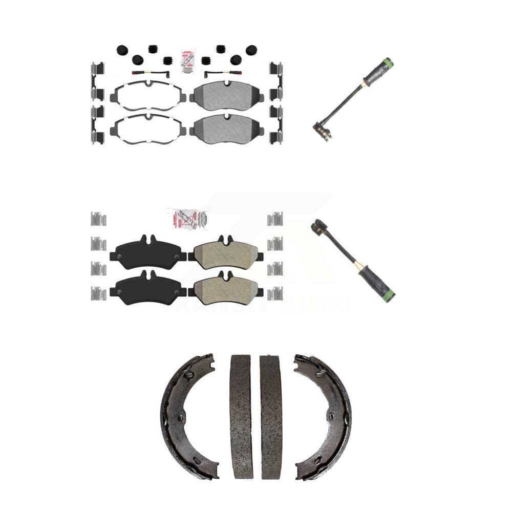 AmeriBRAKES - KNW-101186 - Front and Rear Disc Brake Pad Kits