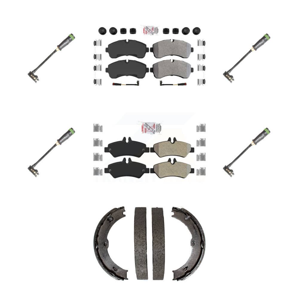 AmeriBRAKES - KNW-101214 - Front and Rear Disc Brake Pad Kits