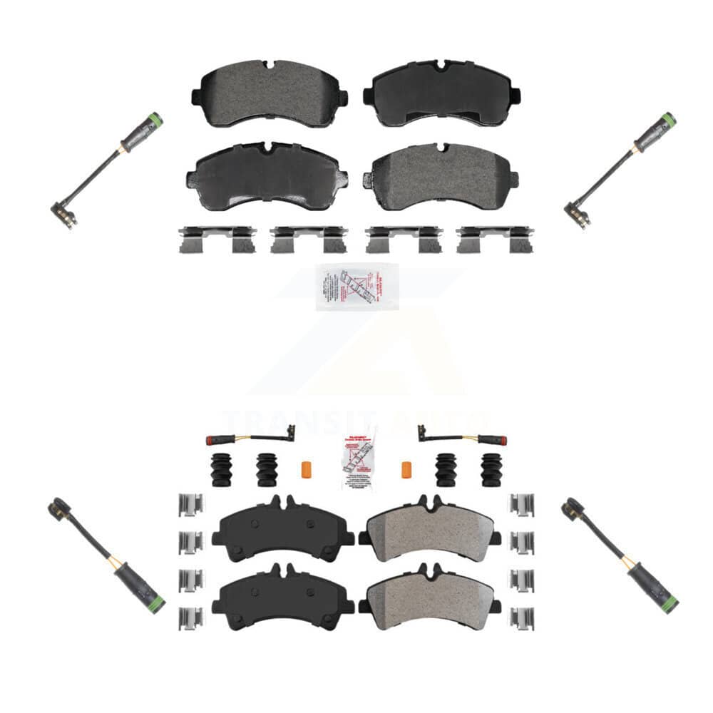AmeriBRAKES - KNW-101258 - Front and Rear Disc Brake Pad Kits