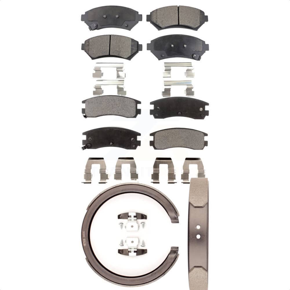 Transit Auto - KTN-100597 - Front and Rear Disc Brake Pad Kits