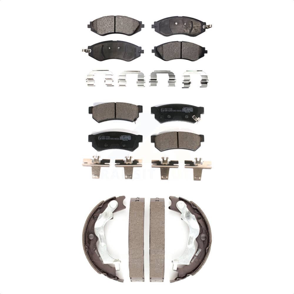 Transit Auto - KTN-100741 - Front and Rear Disc Brake Pad Kits