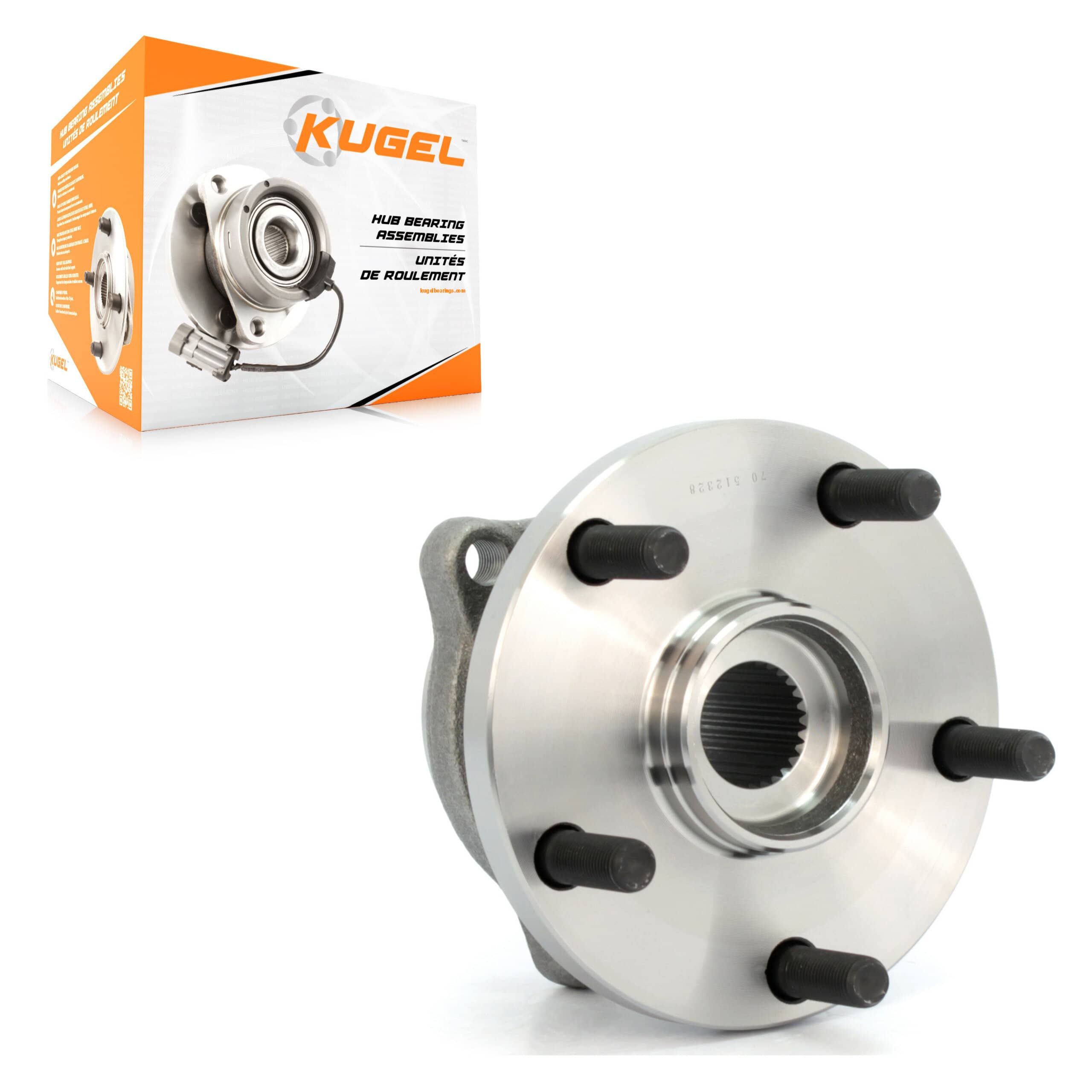 Kugel - 70-512328 - Rear Wheel Bearing and Hub Assembly