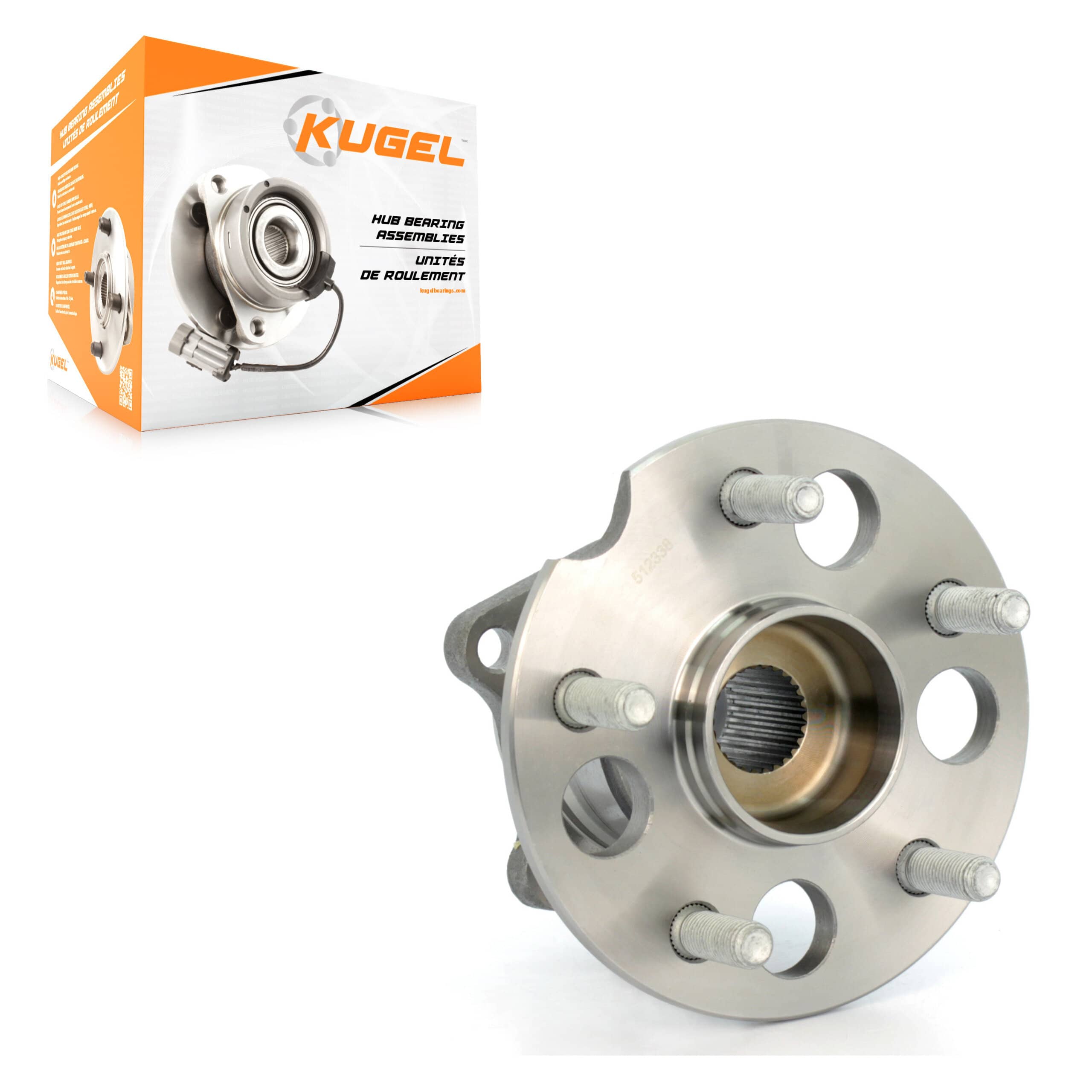 Kugel - 70-512338 - Rear Wheel Bearing and Hub Assembly