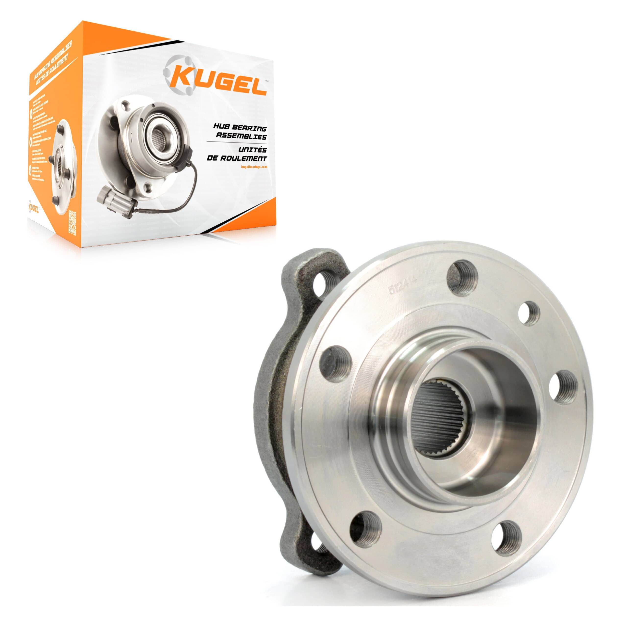 Kugel - 70-512414 - Rear Wheel Bearing and Hub Assembly