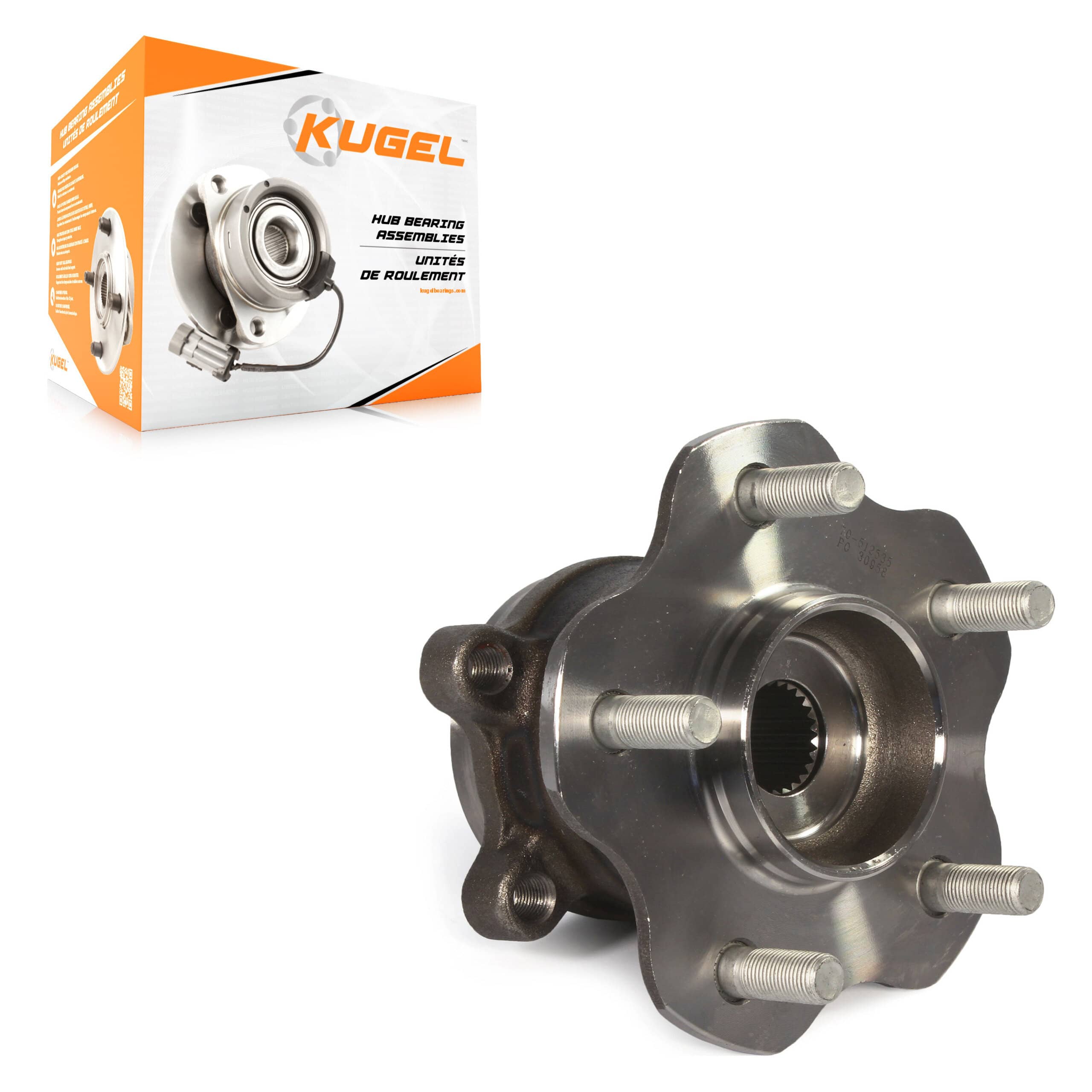 Kugel - 70-512535 - Rear Wheel Bearing and Hub Assembly
