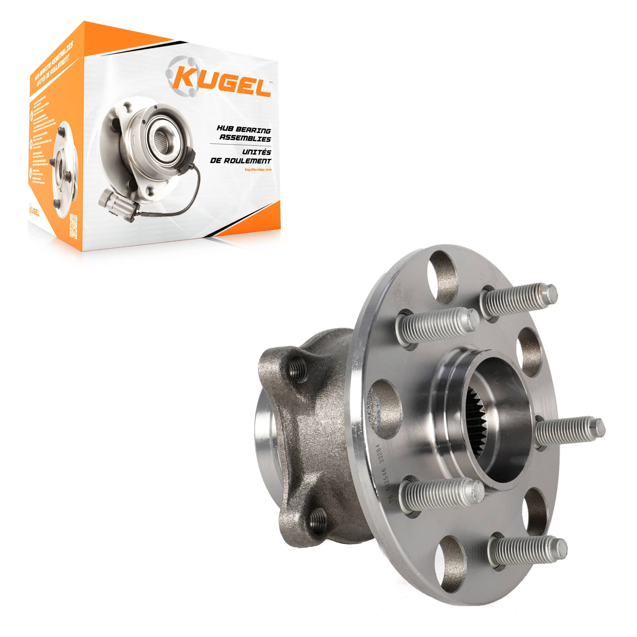 Kugel - 70-512546 - Rear Wheel Bearing and Hub Assembly