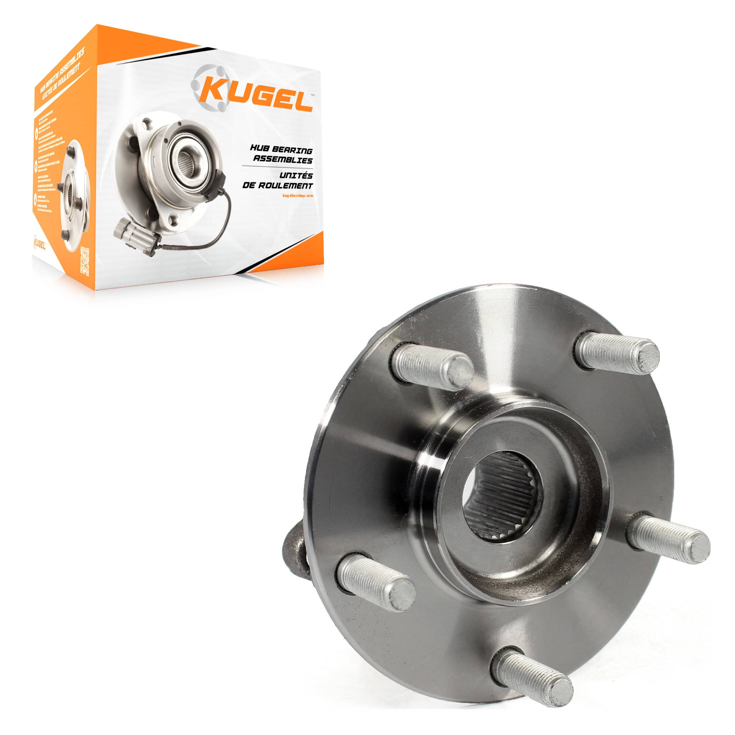 Kugel - 70-512551 - Rear Wheel Bearing and Hub Assembly