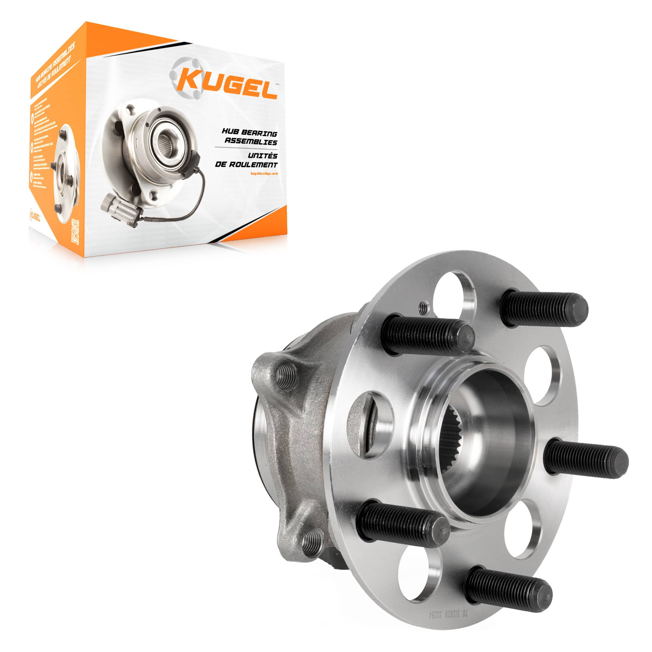 Kugel - 70-512629 - Rear Wheel Bearing and Hub Assembly