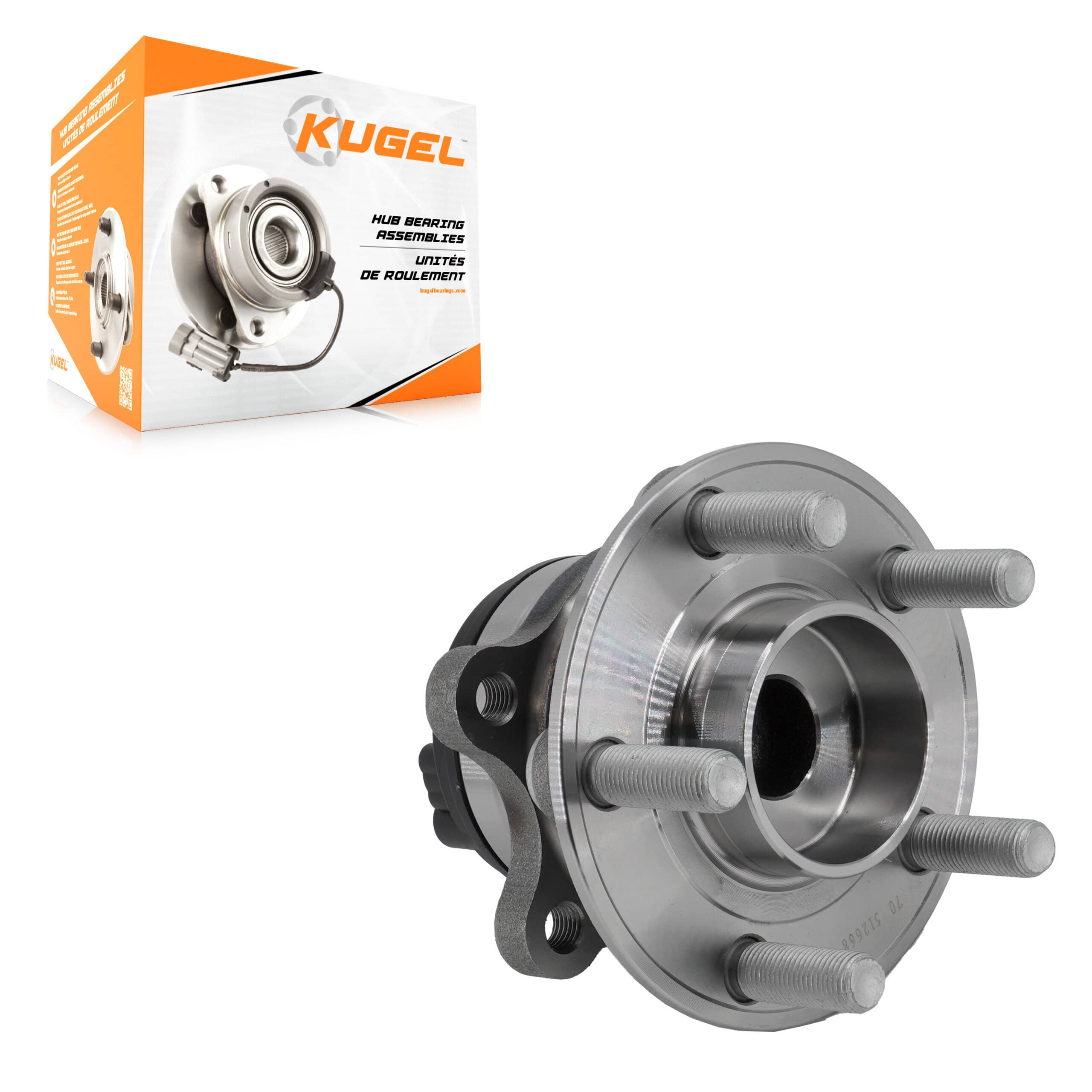 Kugel - 70-512668 - Rear Wheel Bearing and Hub Assembly