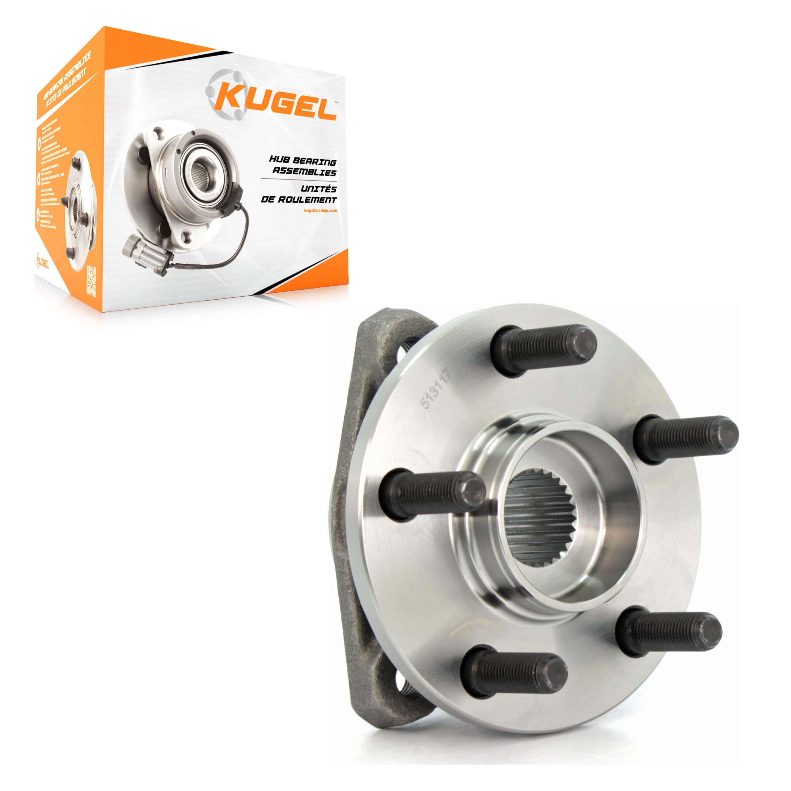 Kugel - 70-513117 - Front Wheel Bearing and Hub Assembly
