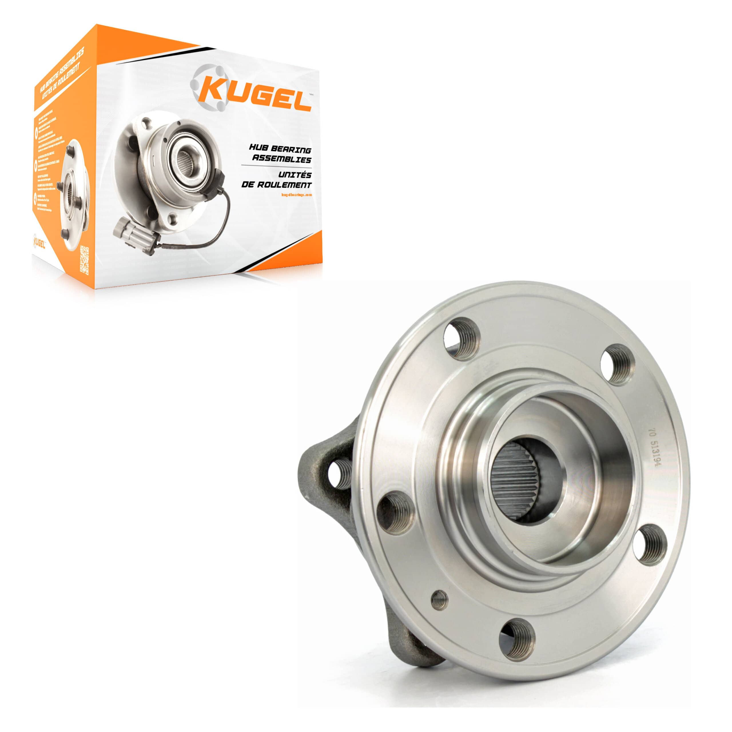 Kugel - 70-513194 - Front Wheel Bearing and Hub Assembly