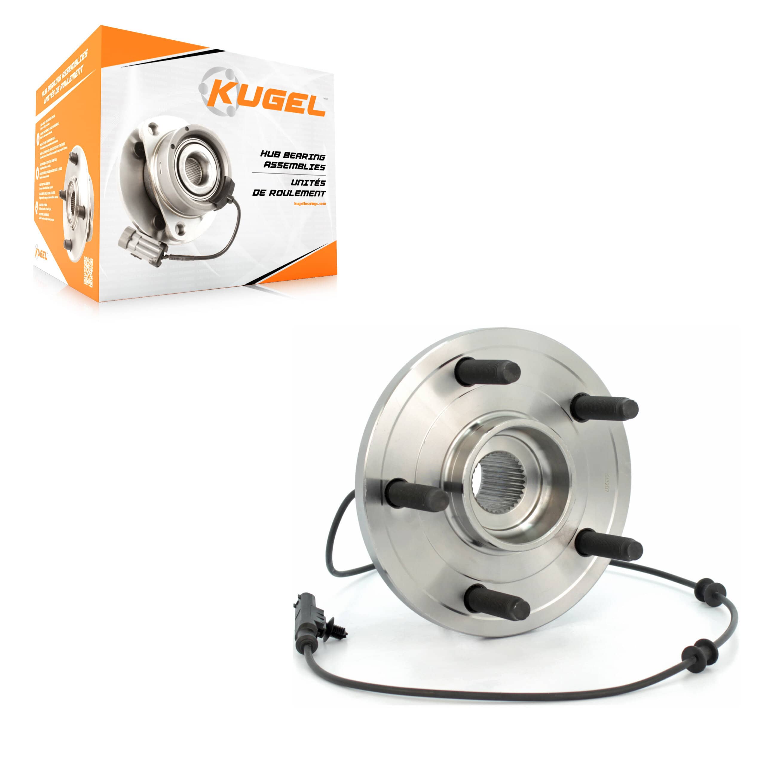 Kugel - 70-513207 - Front Wheel Bearing and Hub Assembly