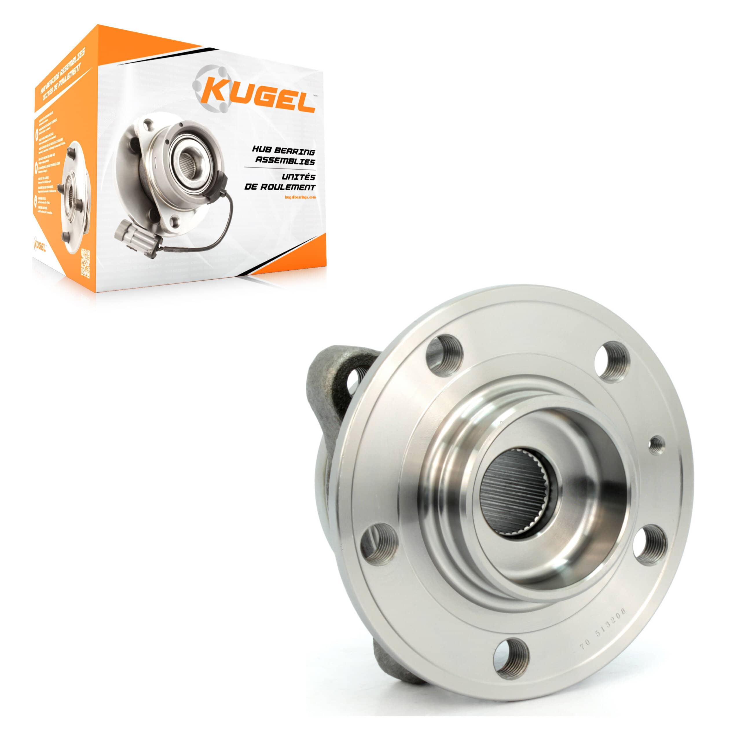 Kugel - 70-513208 - Front Wheel Bearing and Hub Assembly