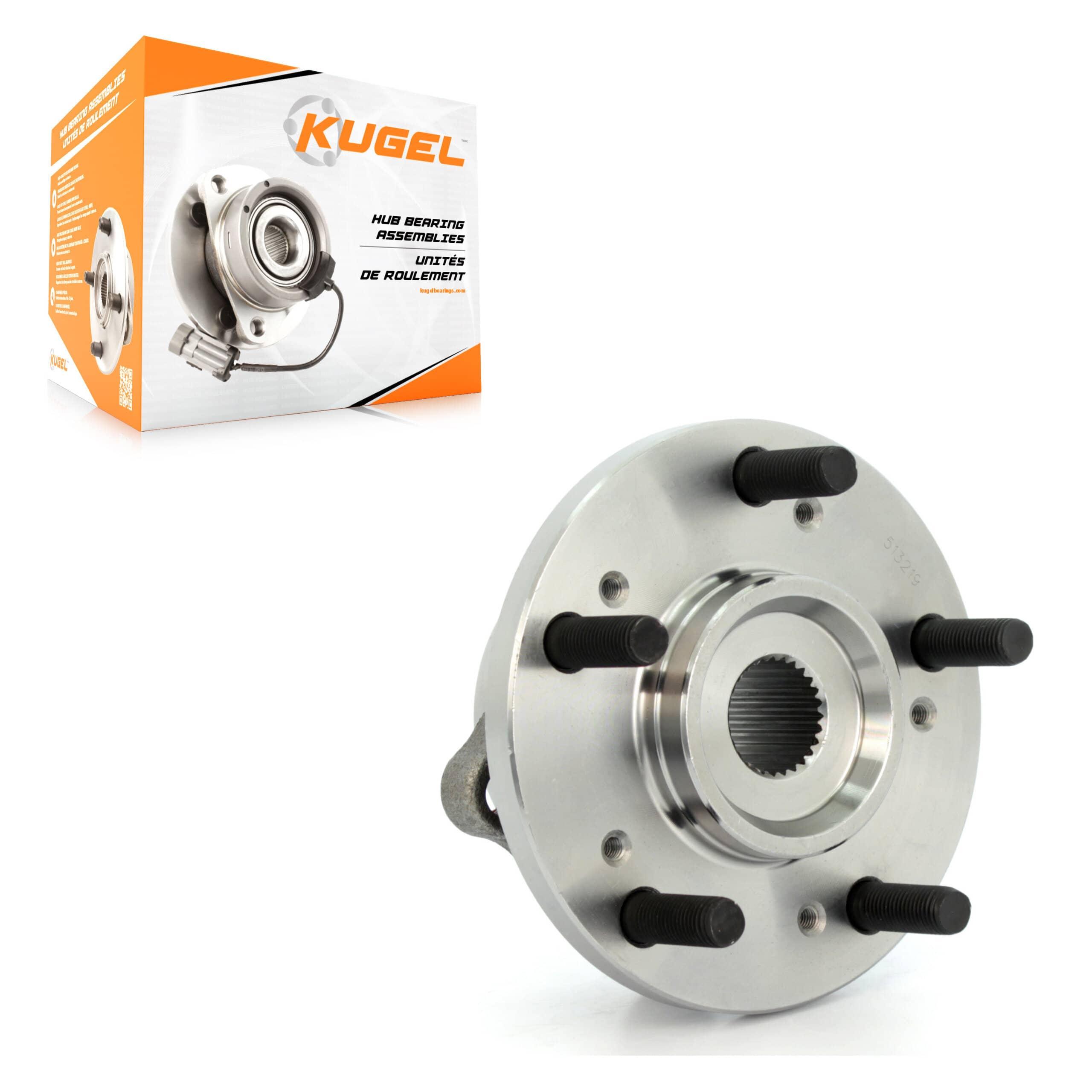 Kugel - 70-513219 - Front Wheel Bearing and Hub Assembly