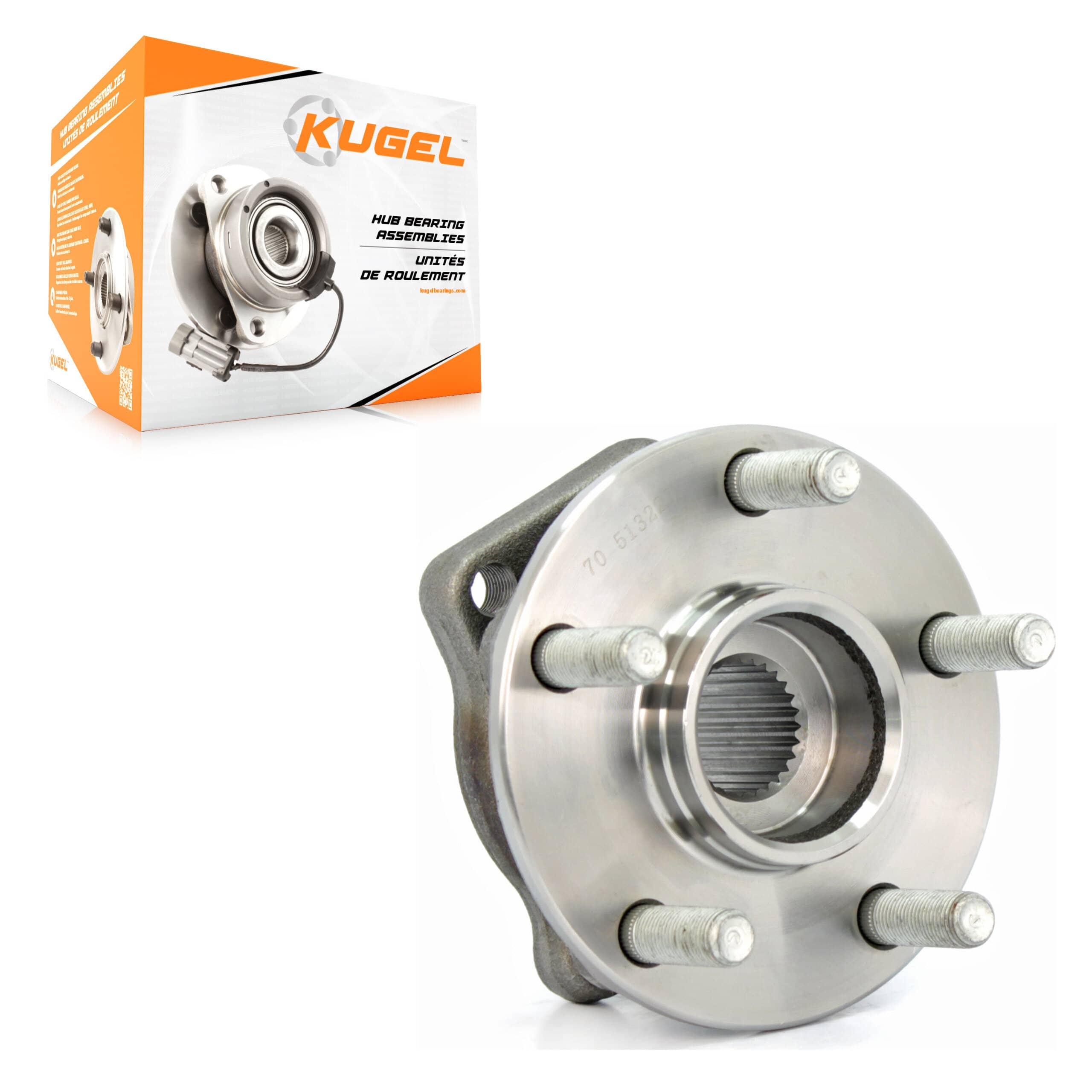 Kugel - 70-513220 - Front Wheel Bearing and Hub Assembly