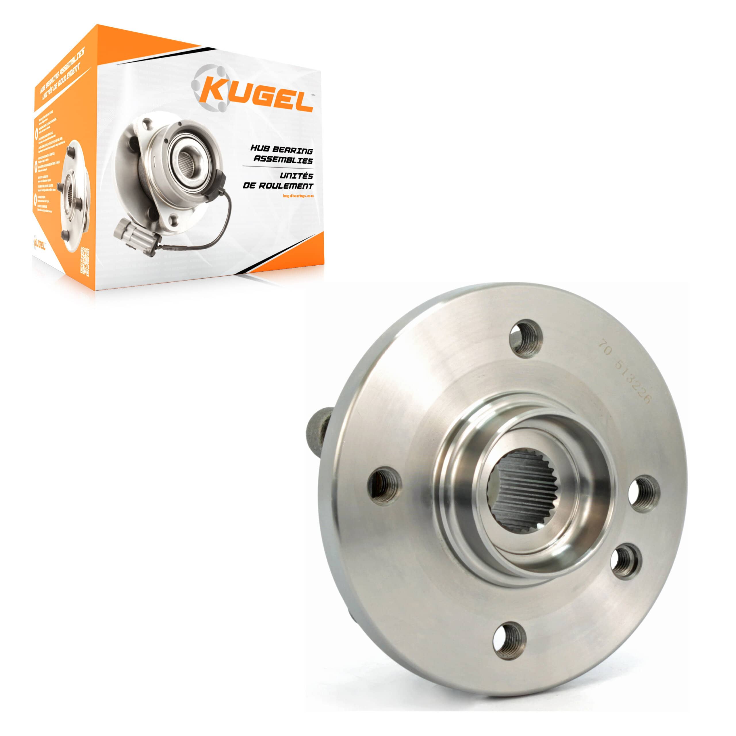 Kugel - 70-513226 - Front Wheel Bearing and Hub Assembly