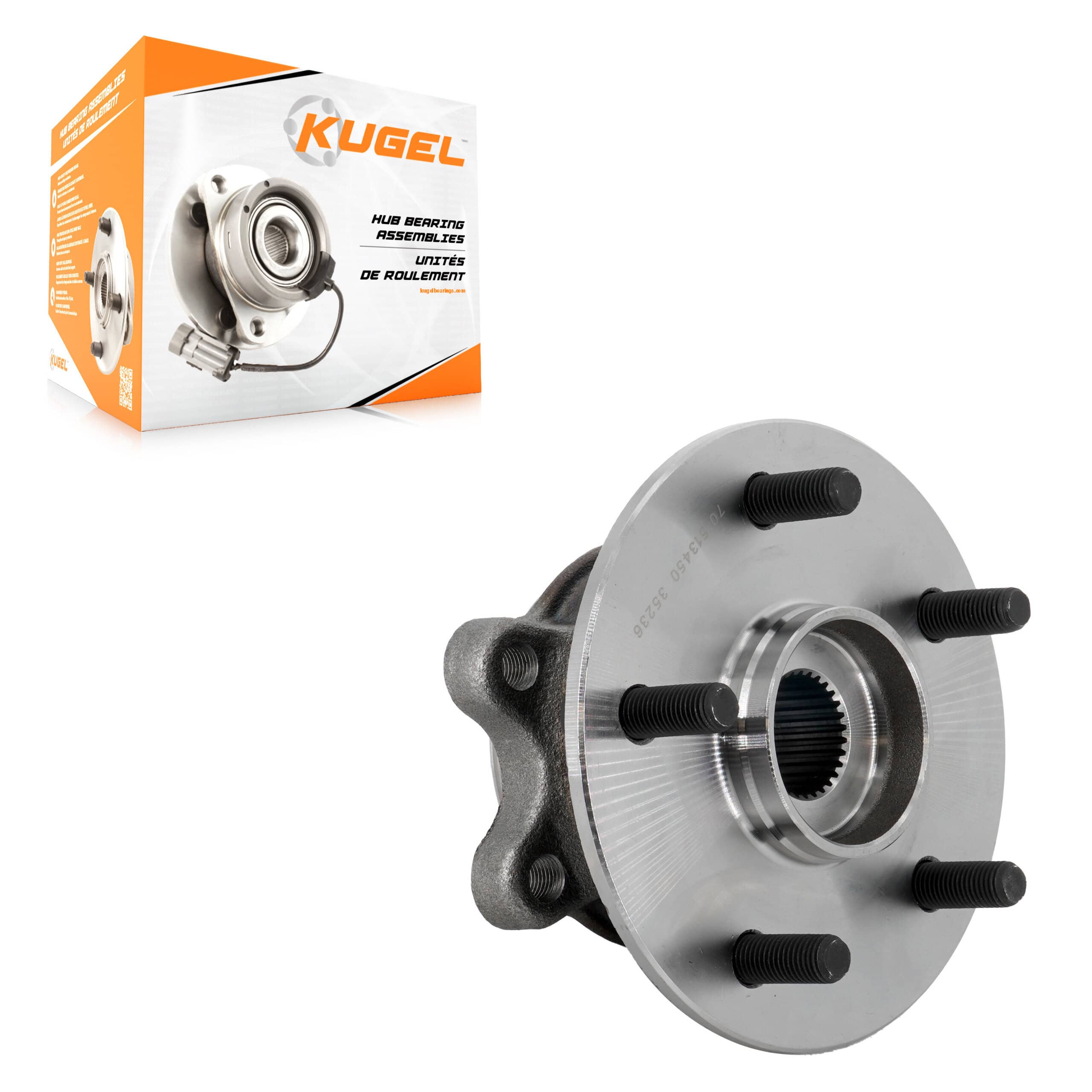 Kugel - 70-513450 - Front Wheel Bearing and Hub Assembly
