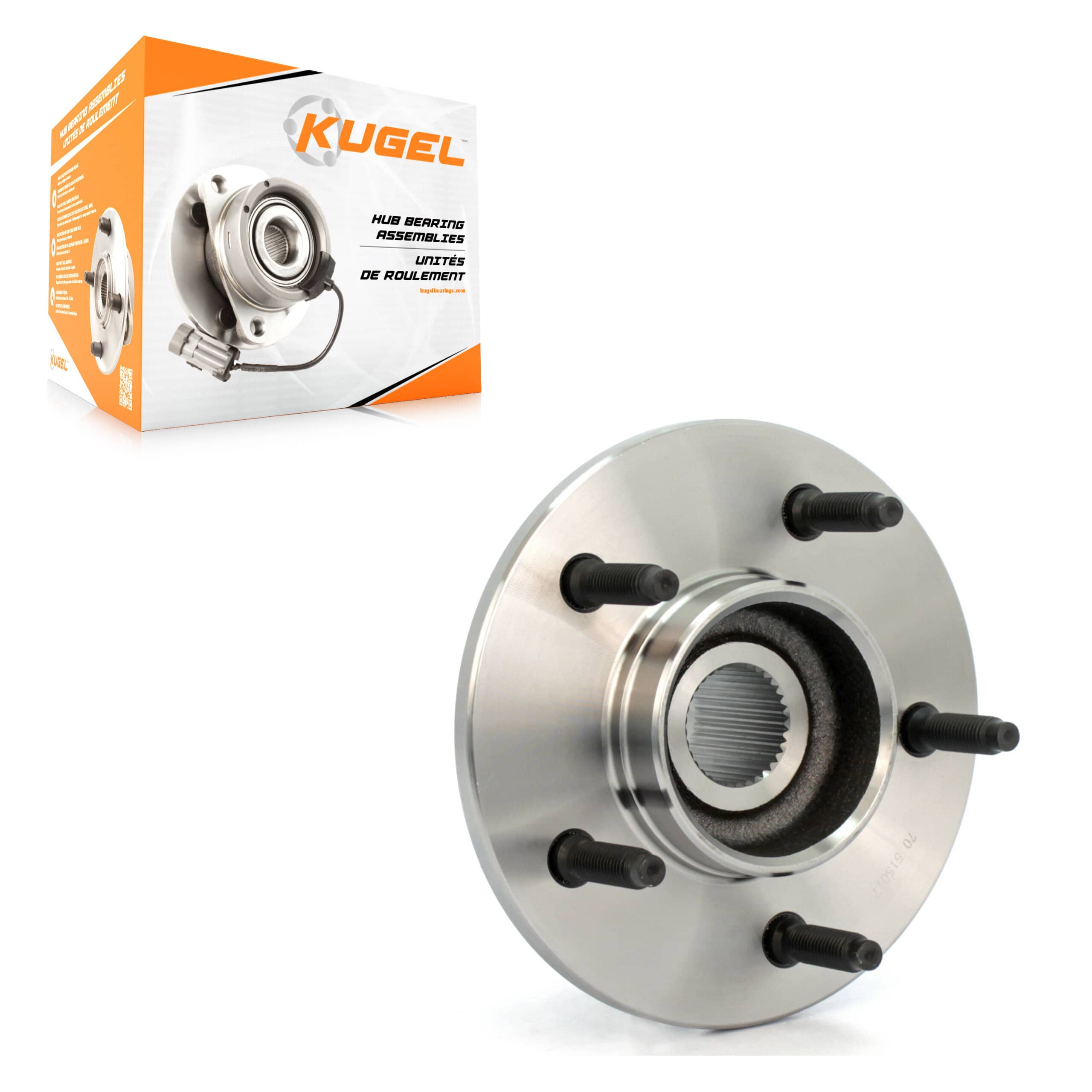 Kugel - 70-515017 - Front Wheel Bearing and Hub Assembly