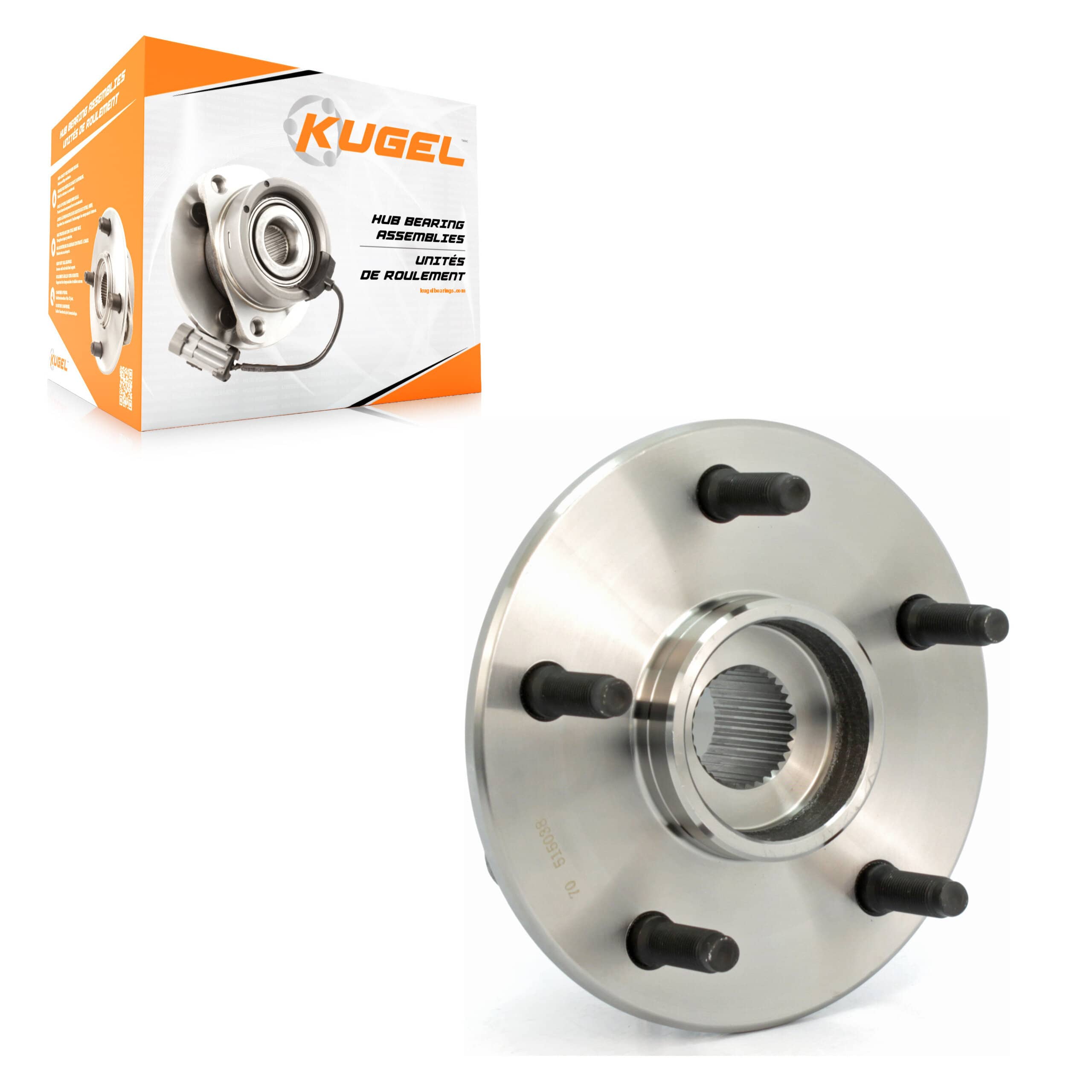 Kugel - 70-515038 - Front Wheel Bearing and Hub Assembly