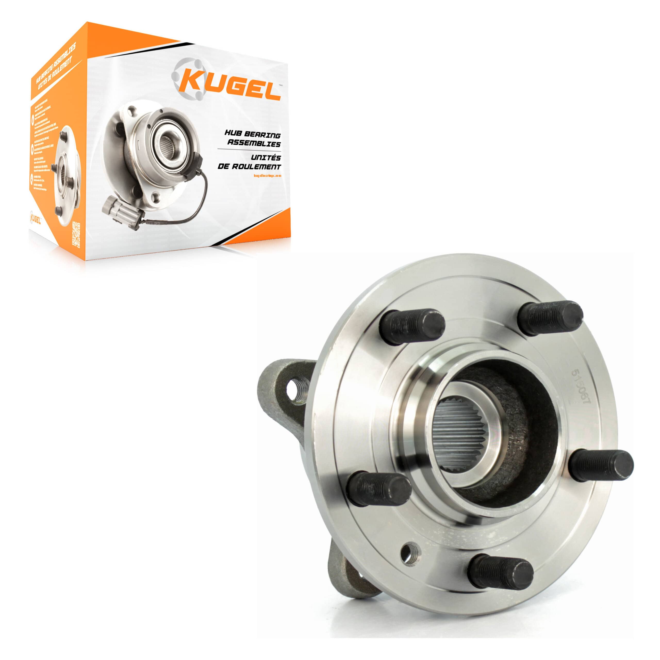 Kugel - 70-515067 - Front Wheel Bearing and Hub Assembly