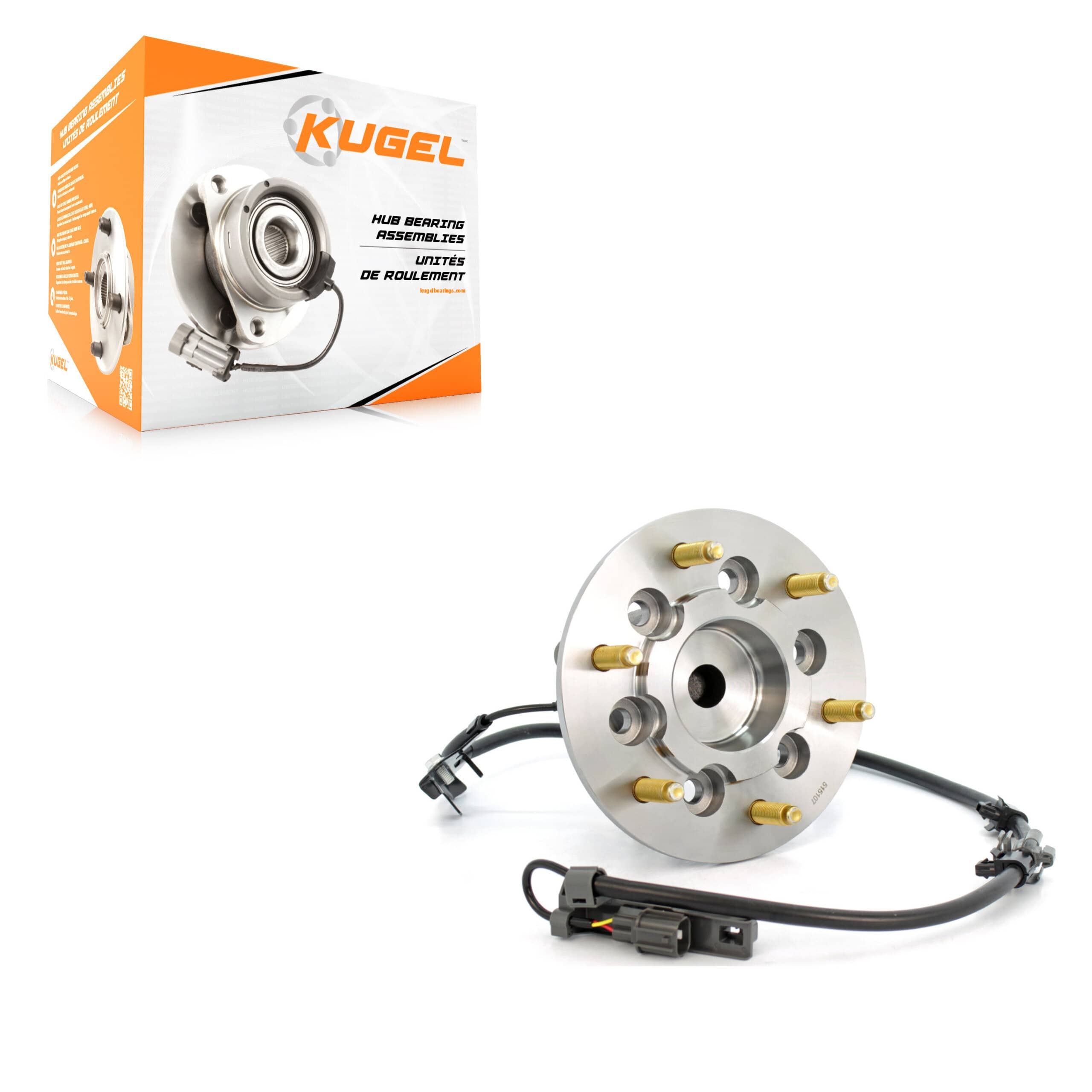 Kugel - 70-515107 - Front Right Wheel Bearing and Hub Assembly