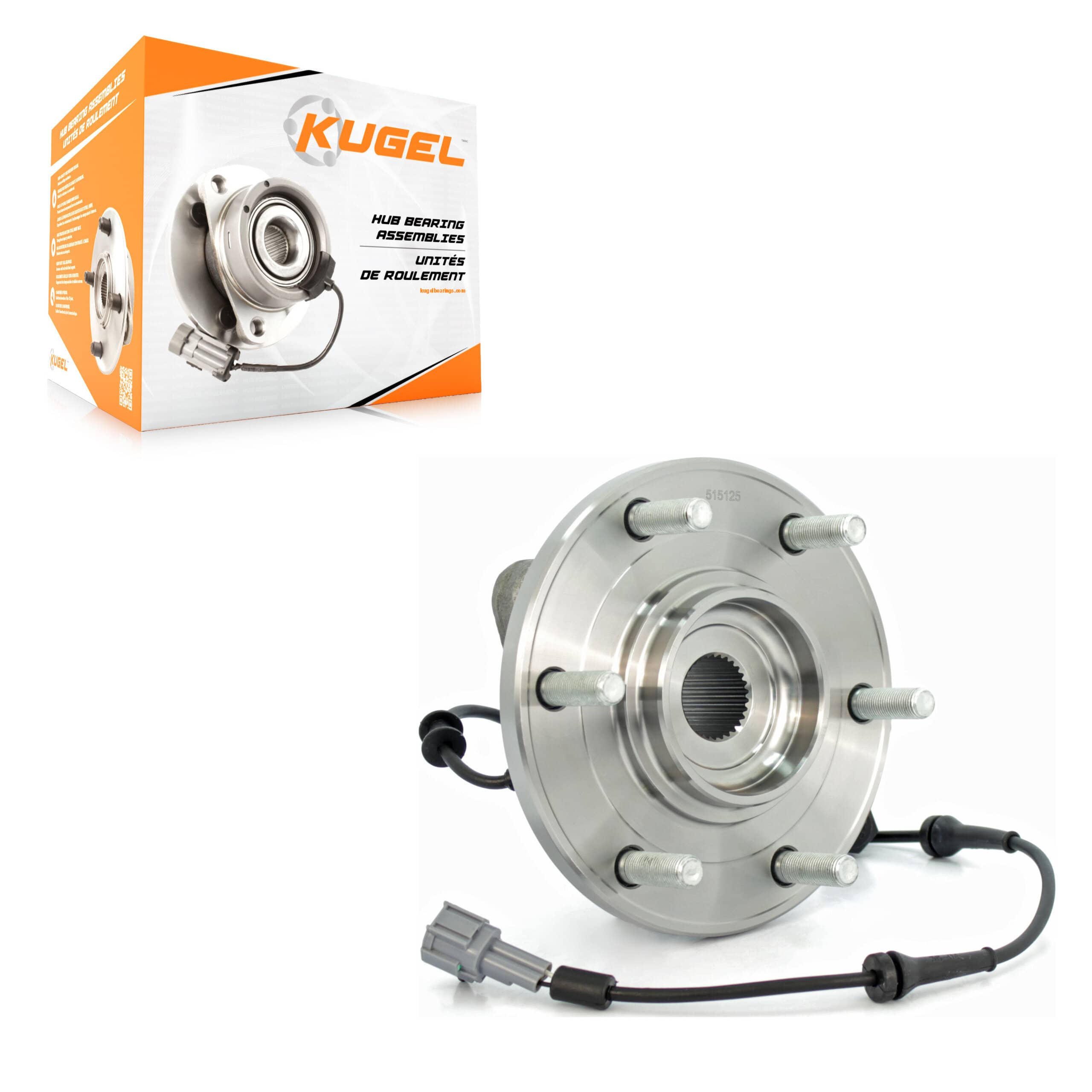 Kugel - 70-515125 - Front Wheel Bearing and Hub Assembly