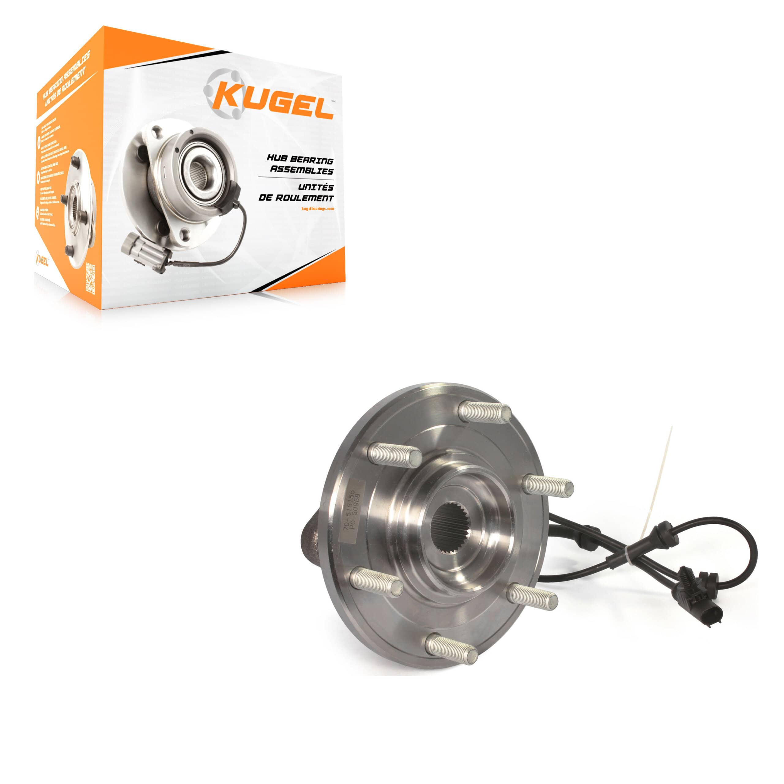Kugel - 70-515155 - Front Wheel Bearing and Hub Assembly