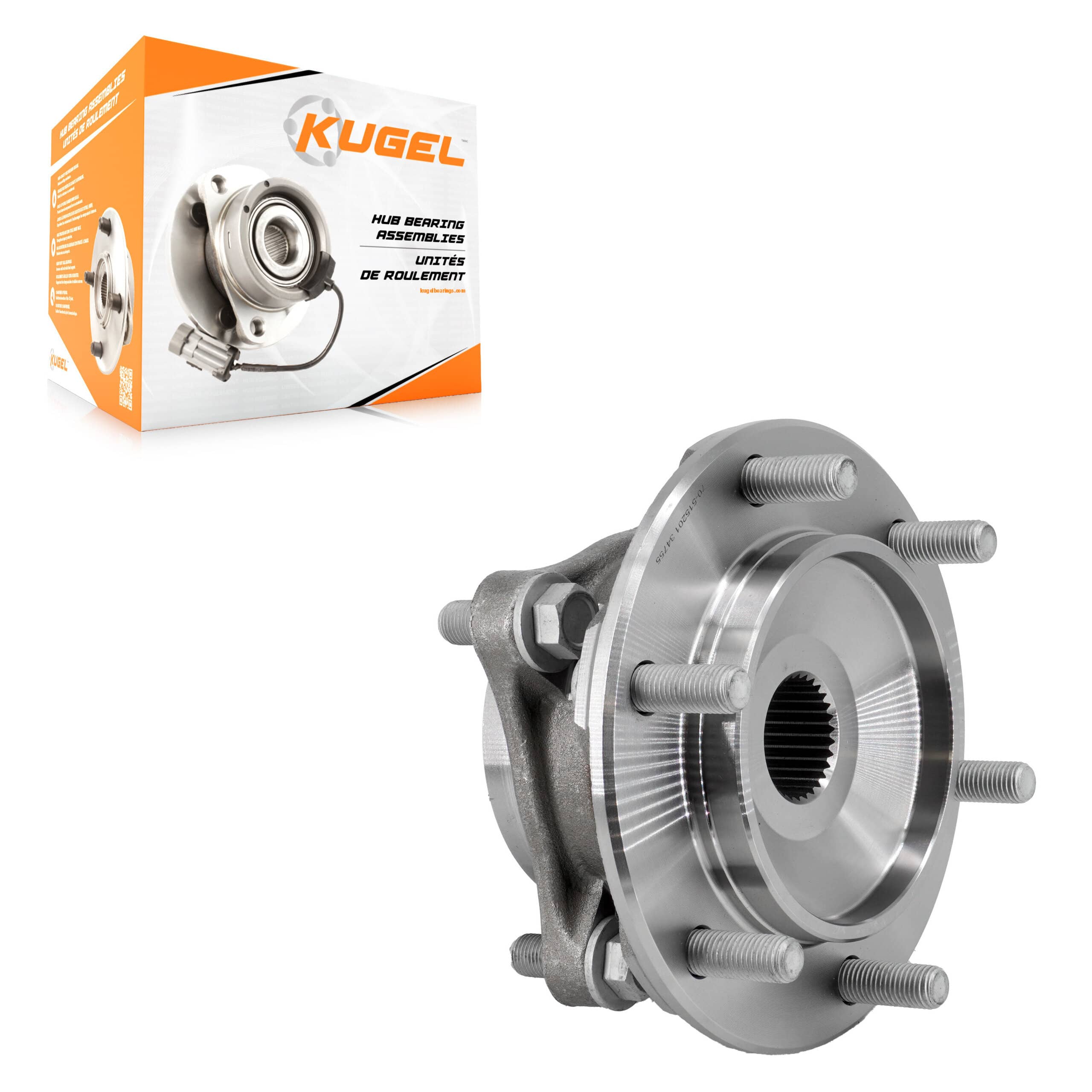 Kugel - 70-515201 - Front Wheel Bearing and Hub Assembly
