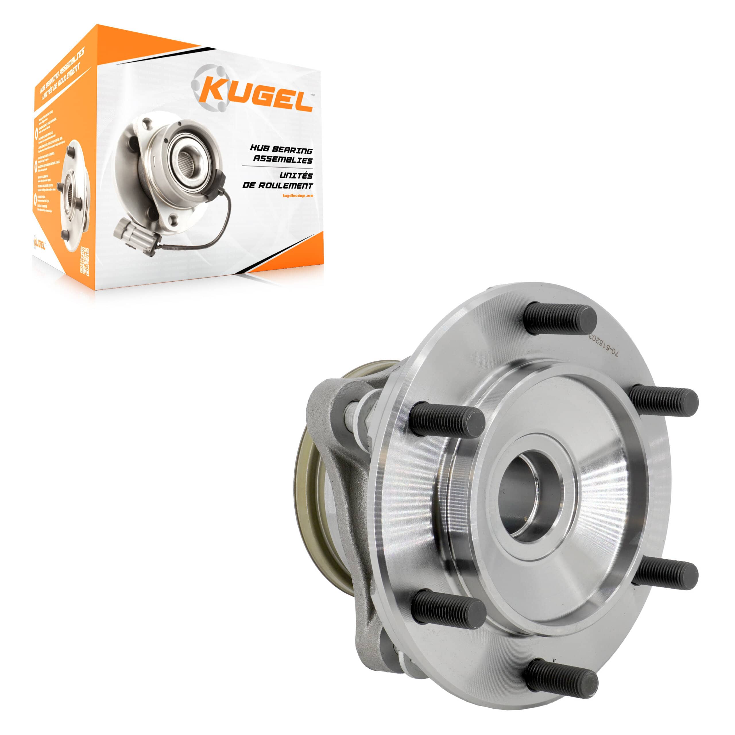 Kugel - 70-515203 - Front Wheel Bearing and Hub Assembly