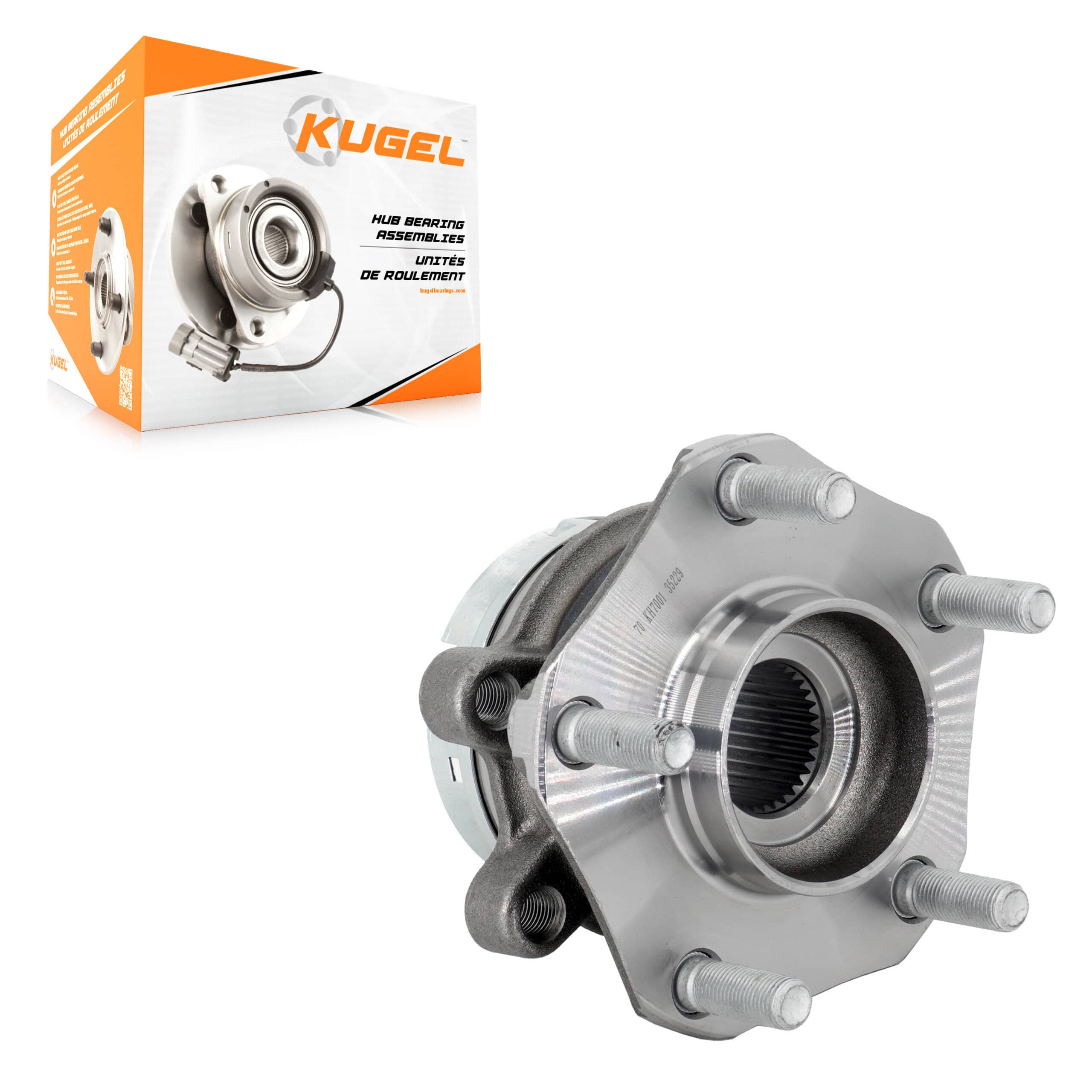 Kugel - 70-KH7001 - Front Left Wheel Bearing and Hub Assembly