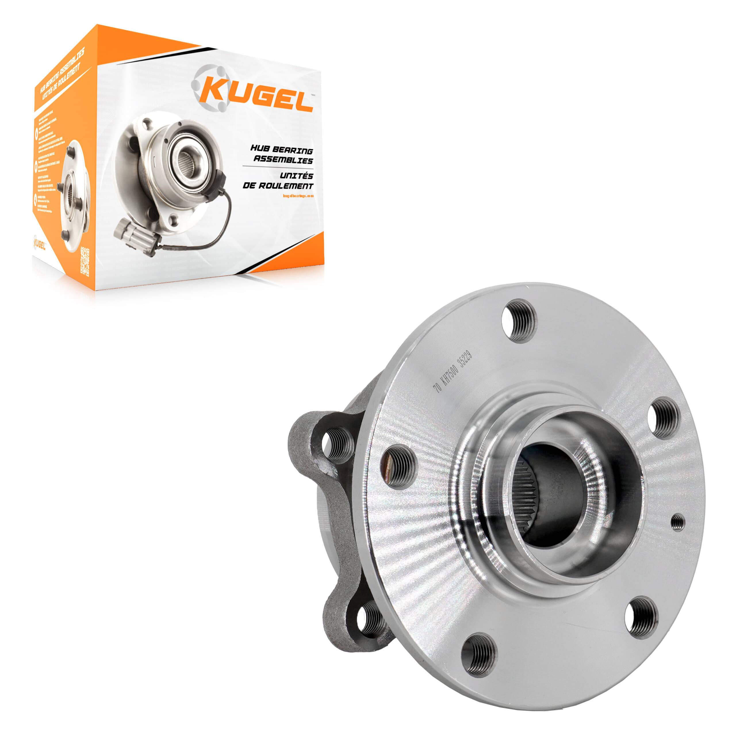 Kugel - 70-KH7500 - Front Wheel Bearing and Hub Assembly