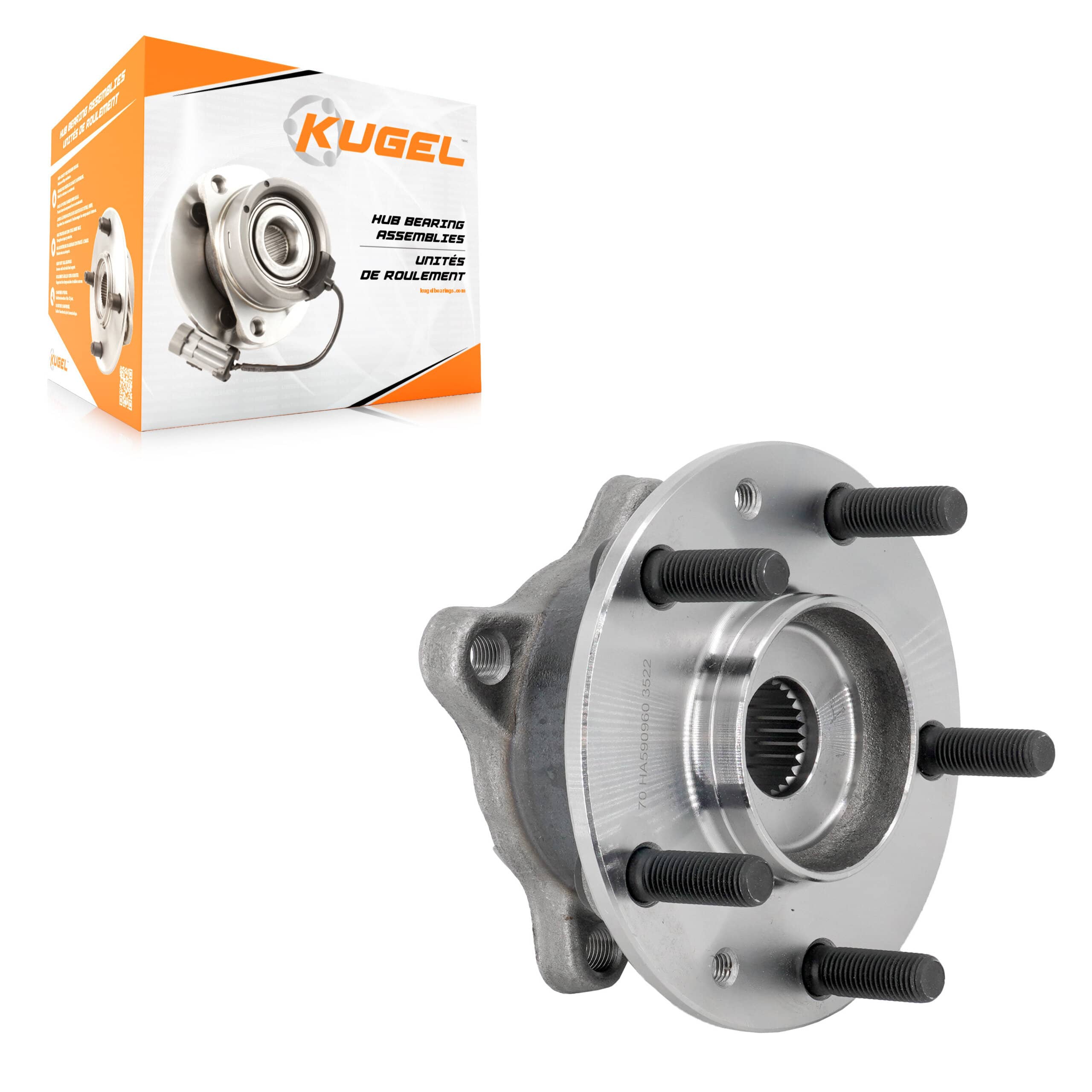 Kugel - 70-KH8001 - Rear Wheel Bearing and Hub Assembly