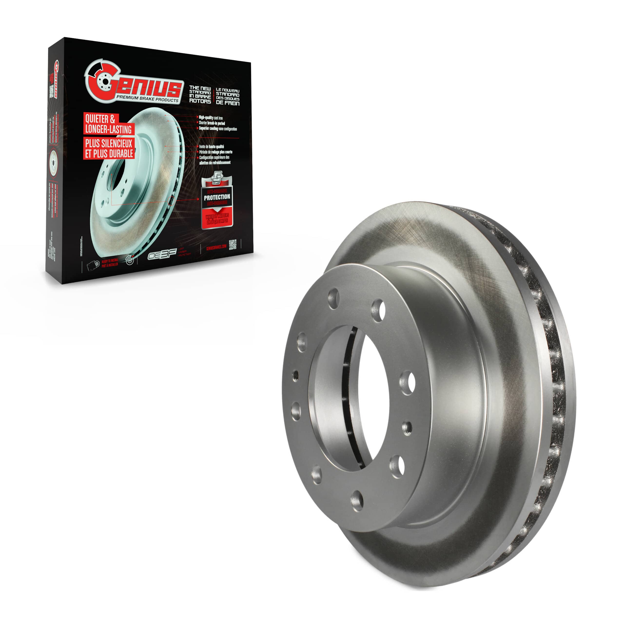 Genius - GCR-56829 - Front Disc Brake Rotor