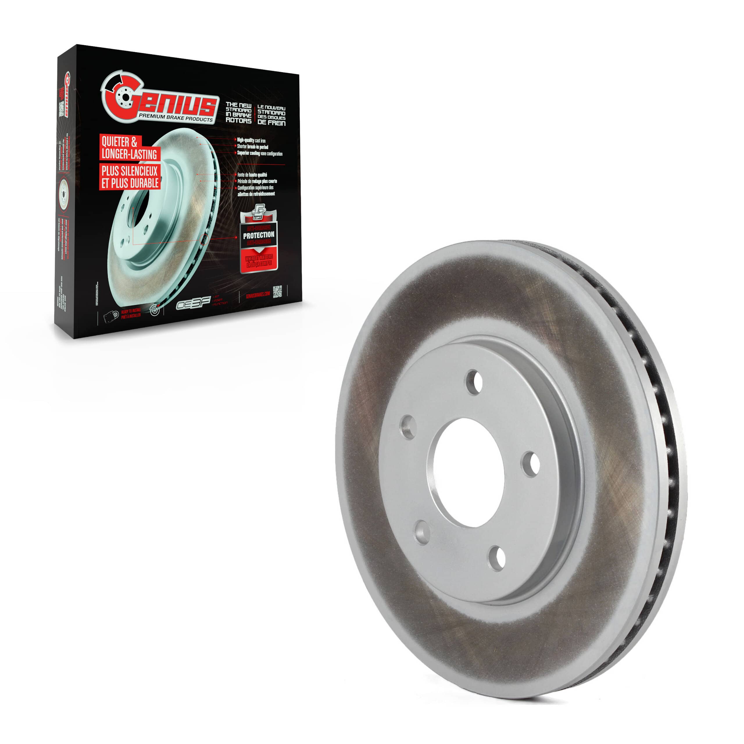Genius - GCR-580382 - Front Disc Brake Rotor