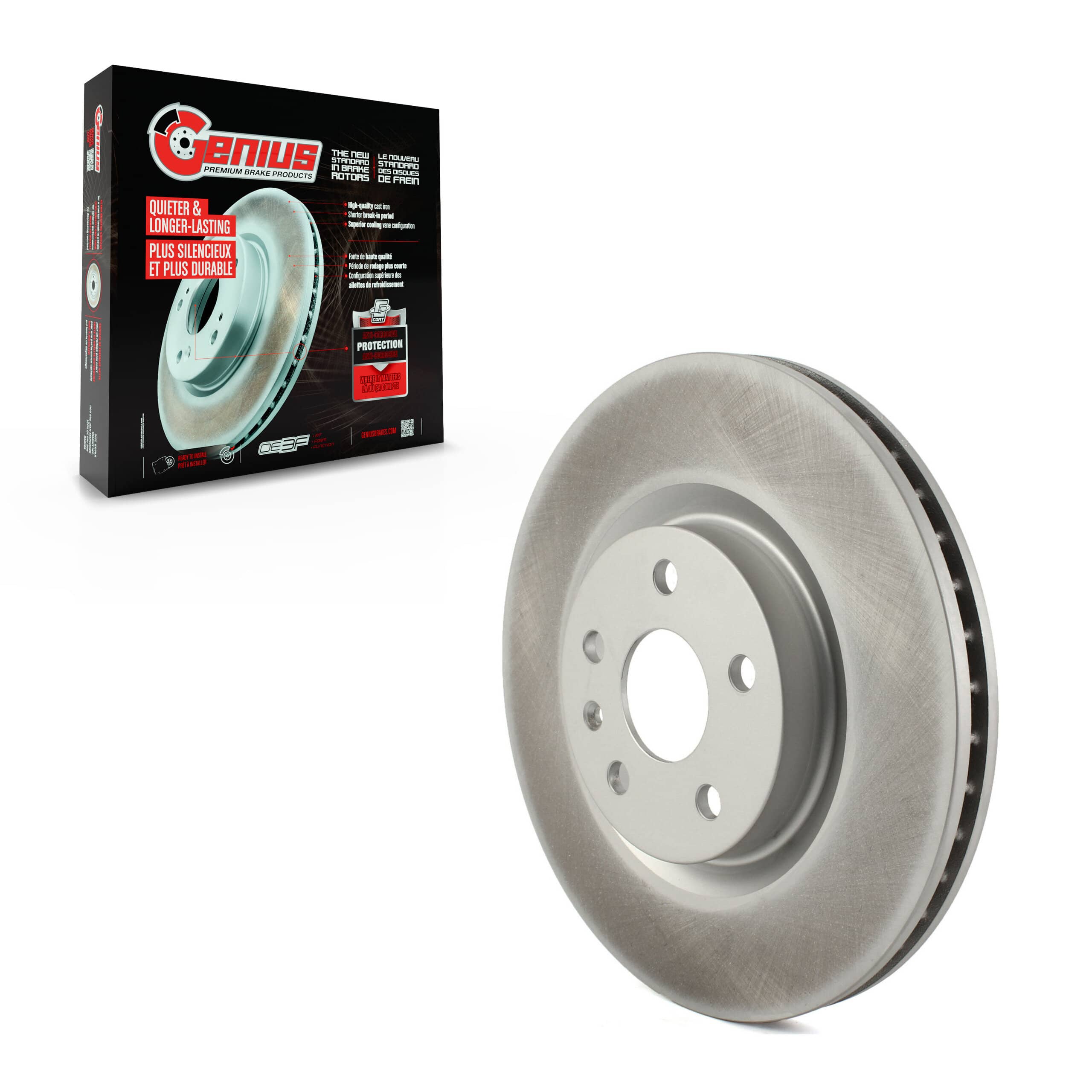 Genius - GCR-580676 - Front Disc Brake Rotor