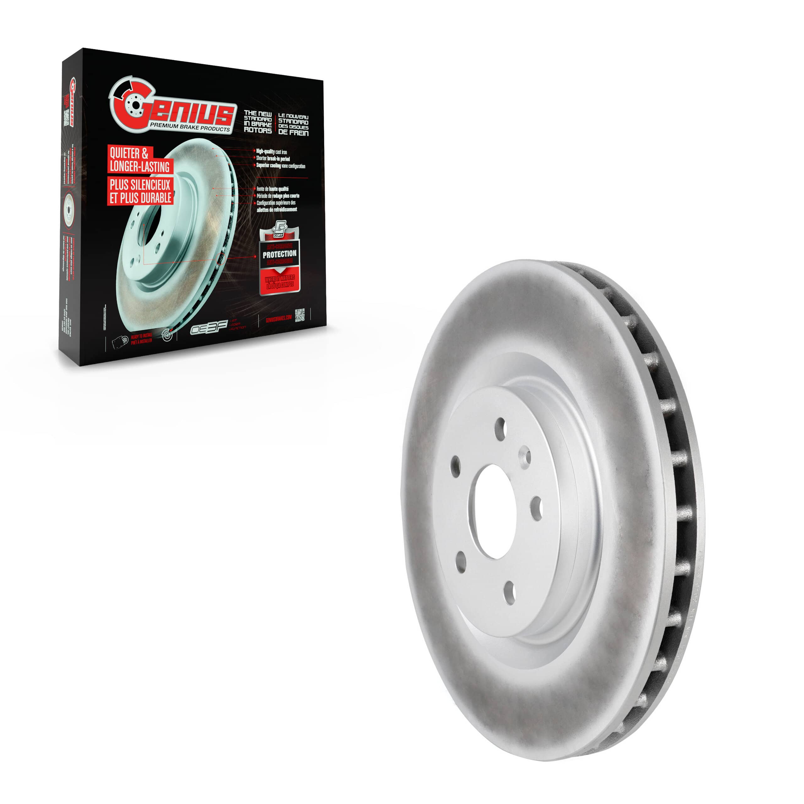 Genius - GCR-580756 - Front Disc Brake Rotor