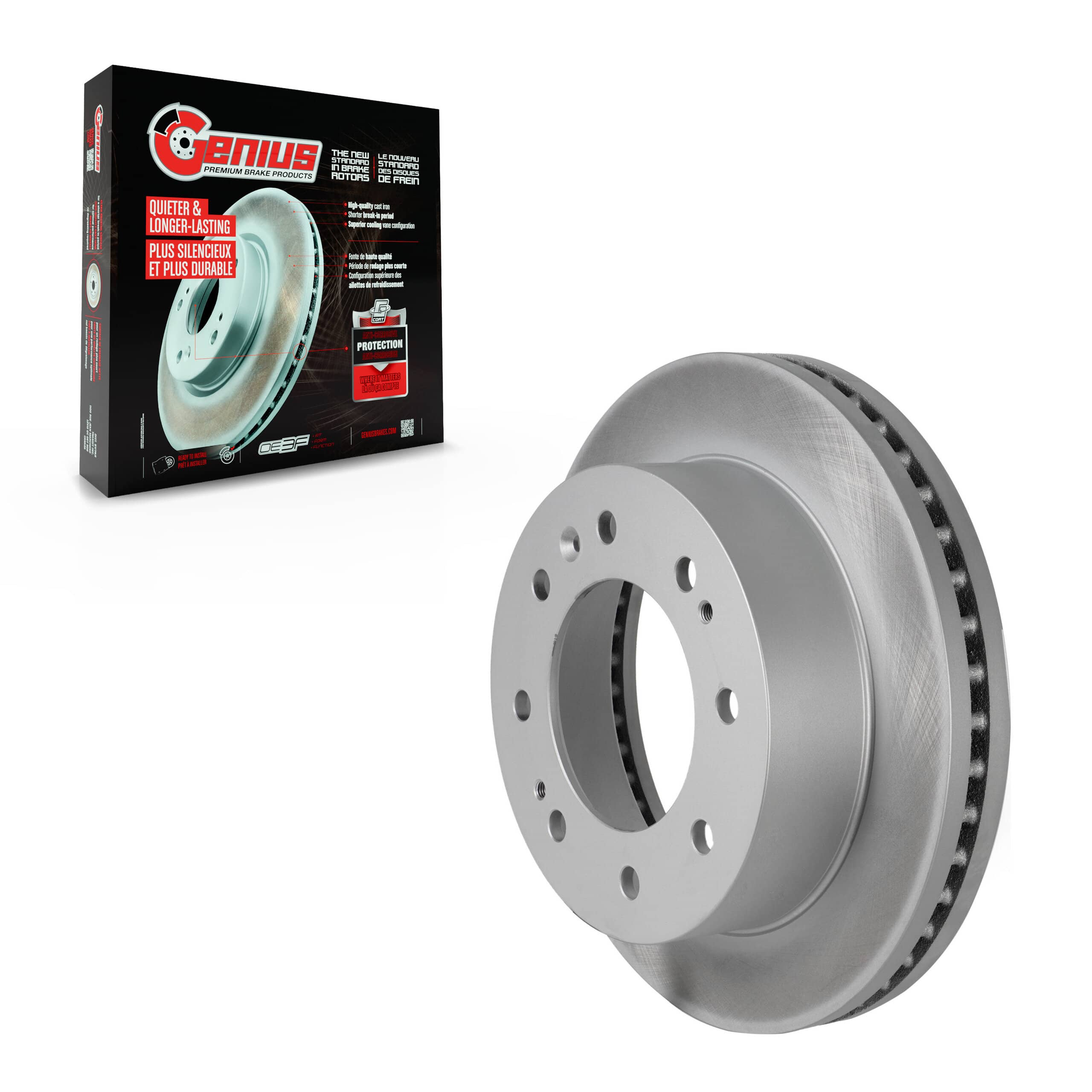 Genius - GCR-580875 - Front Disc Brake Rotor