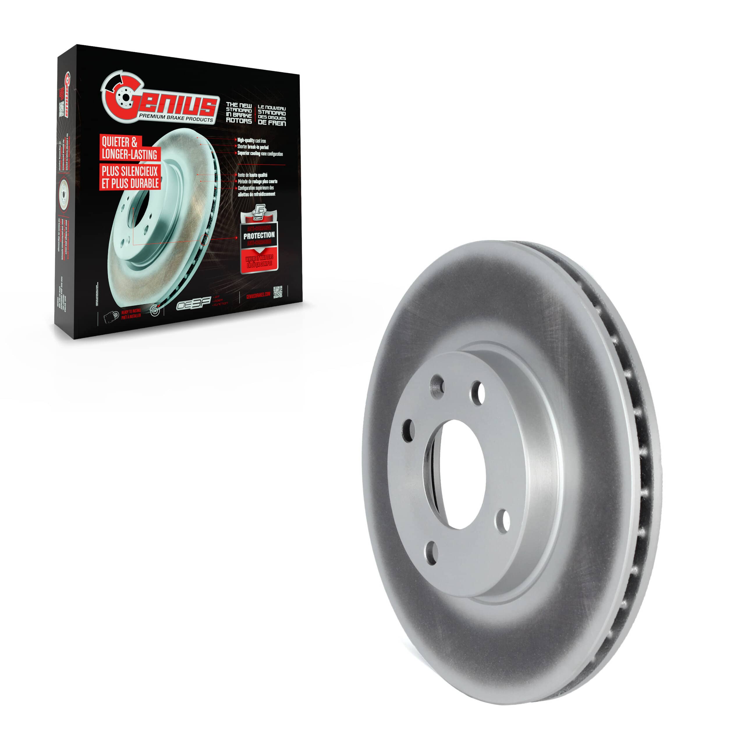 Genius - GCR-582031 - Front Disc Brake Rotor