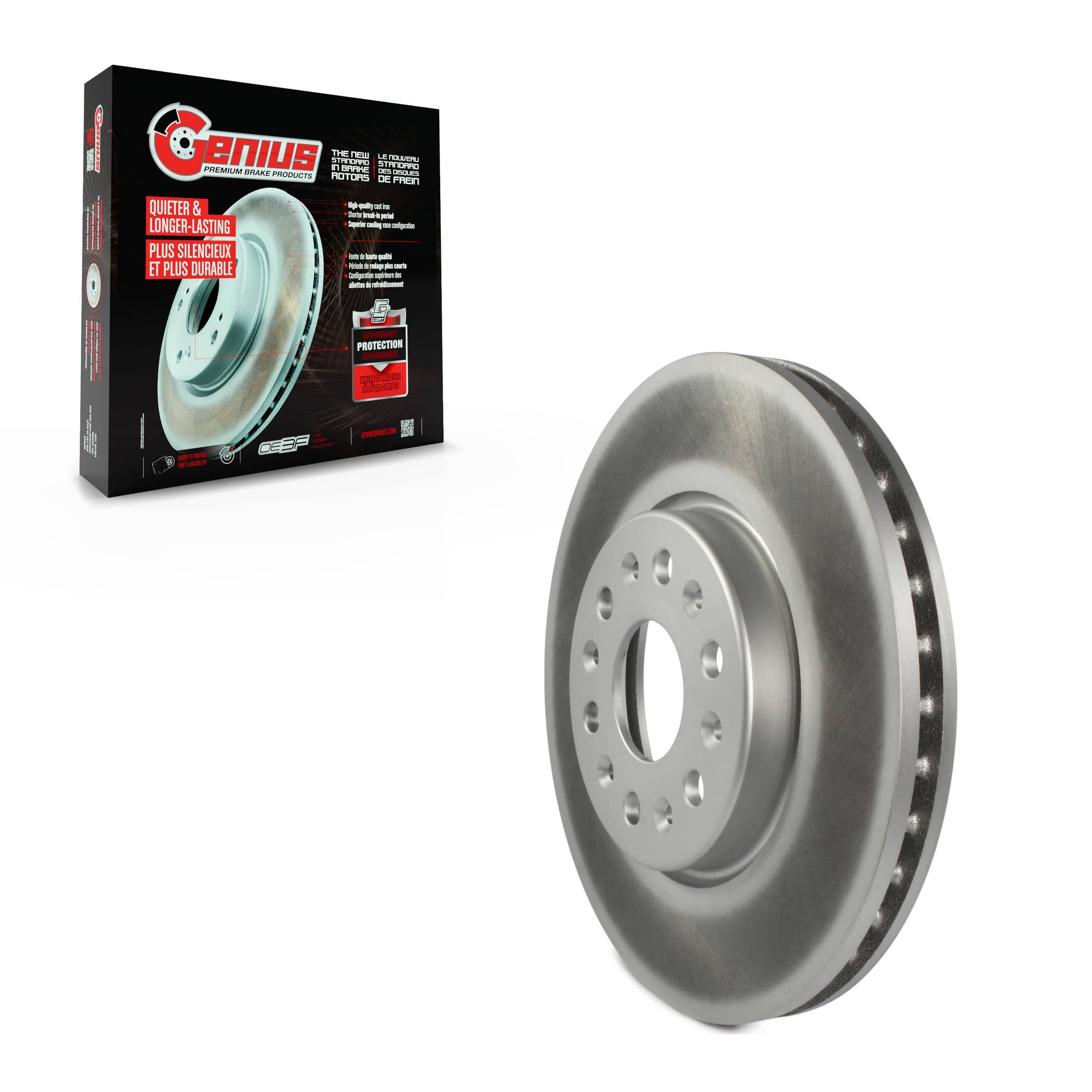 Genius - GCR-582061 - Front Disc Brake Rotor