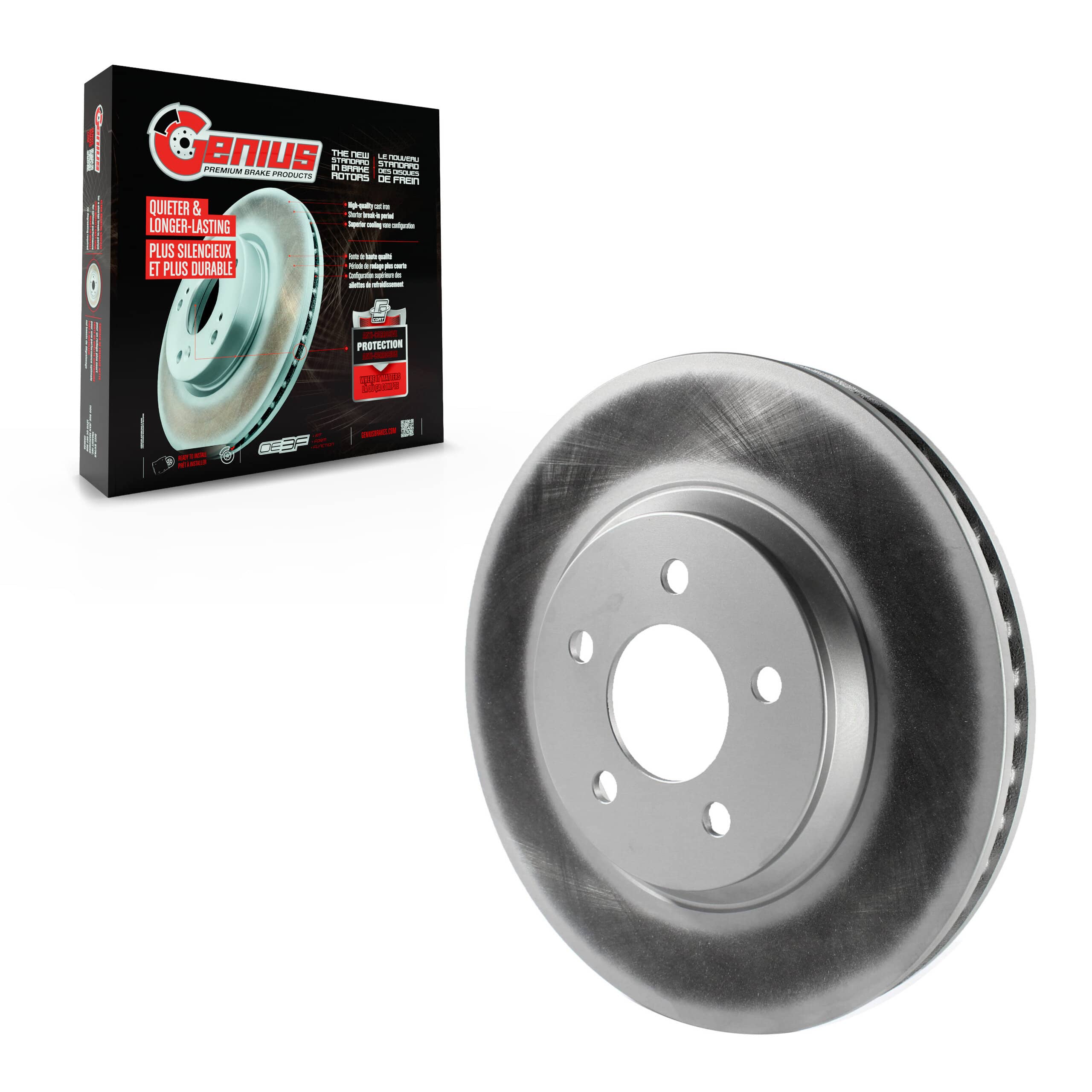 Genius - GCR-680326 - Front Disc Brake Rotor