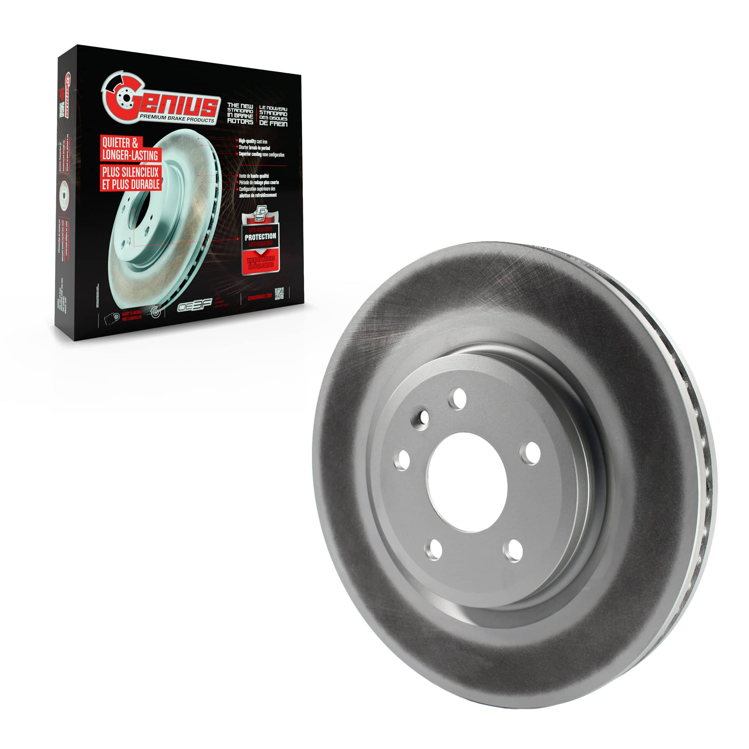Genius - GCR-680758 - Front Disc Brake Rotor