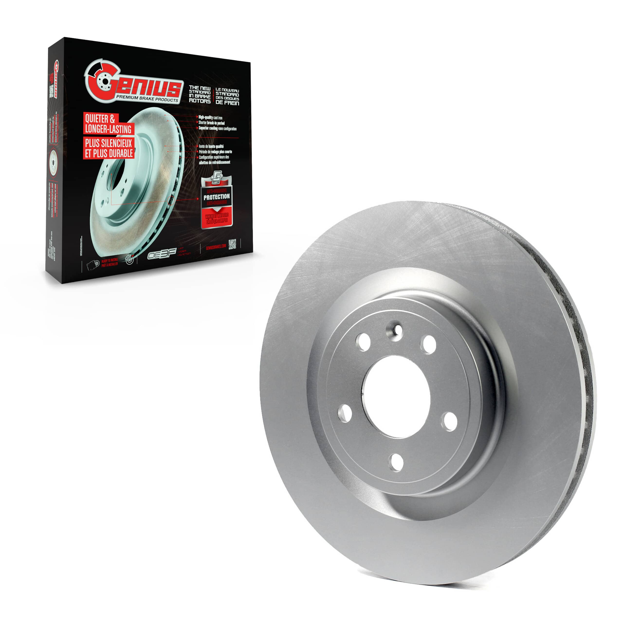 Genius - GCR-680811 - Front Disc Brake Rotor