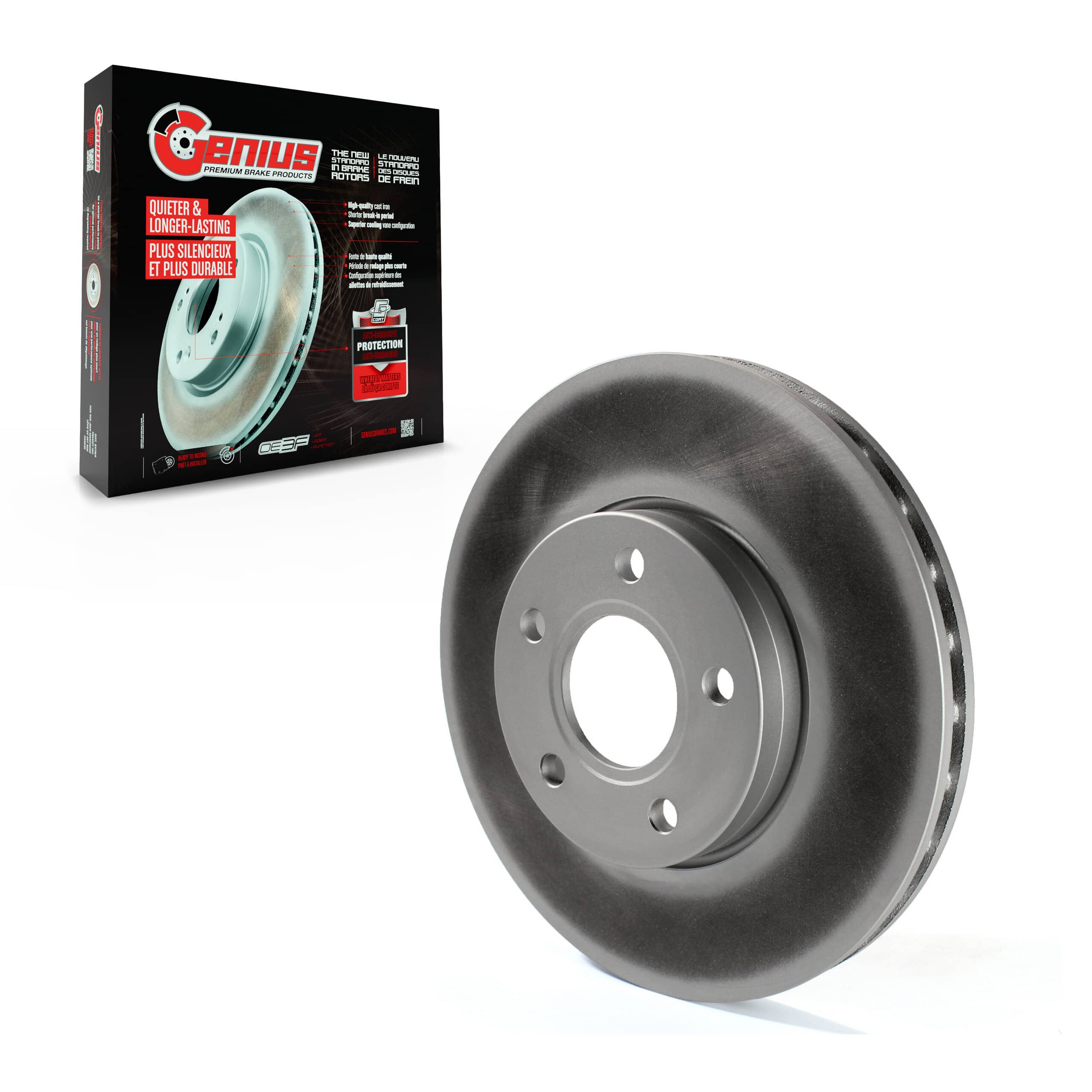 Genius - GCR-680930 - Front Disc Brake Rotor