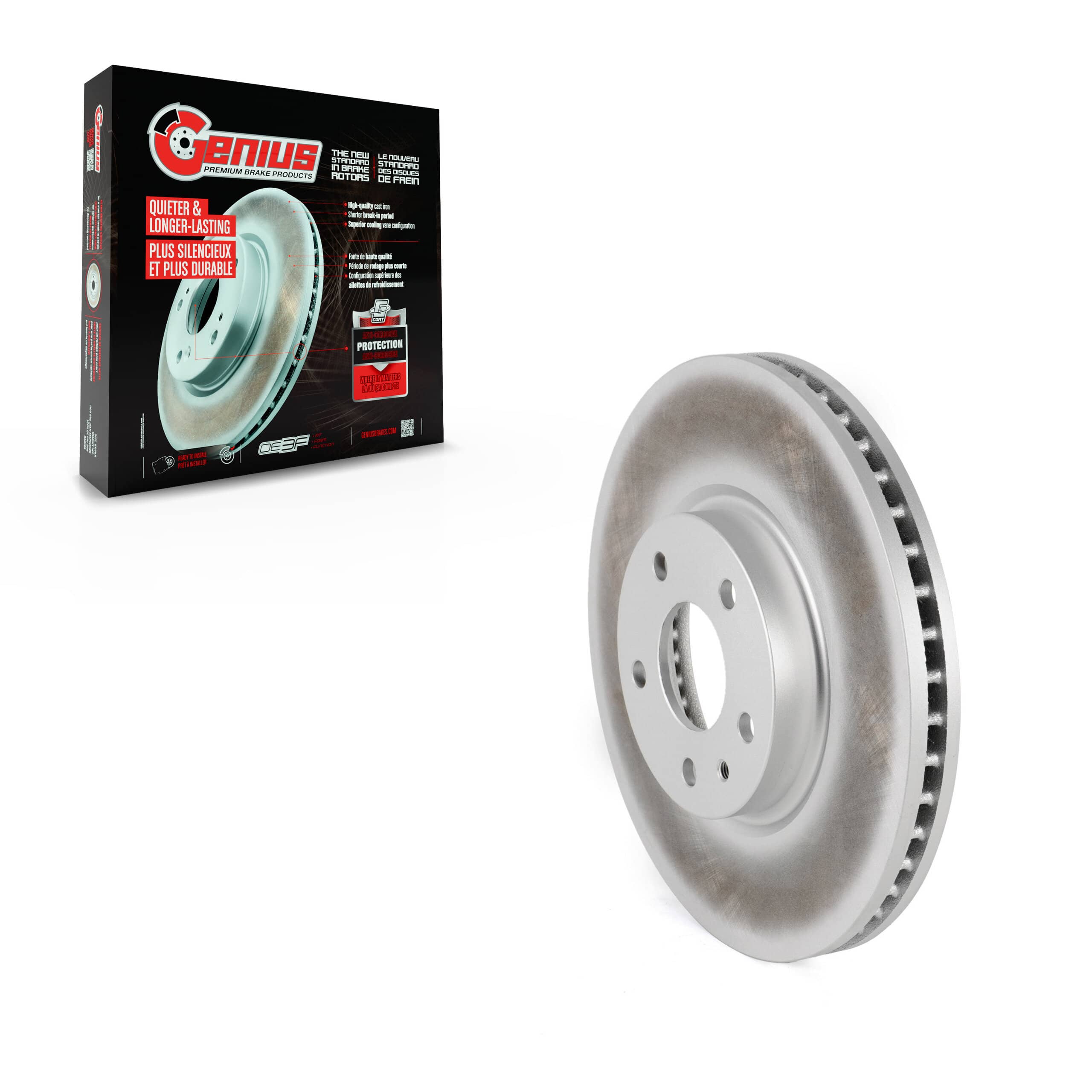 Genius - GCR-681014 - Front Disc Brake Rotor