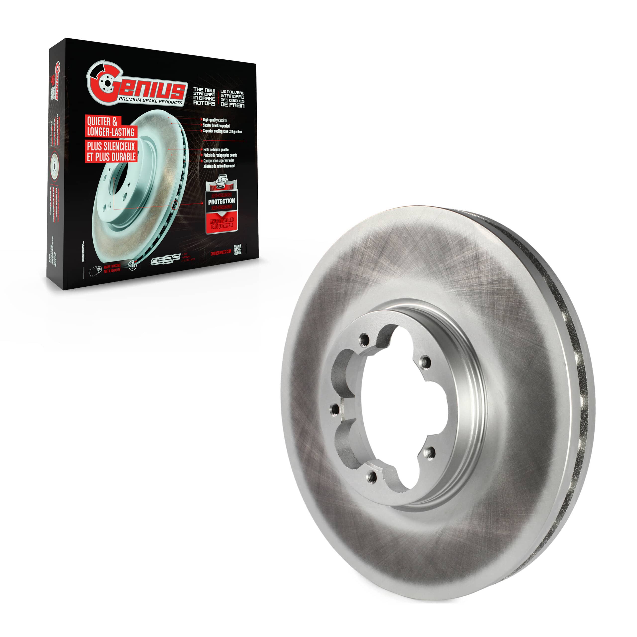Genius - GCR-681781 - Front Disc Brake Rotor
